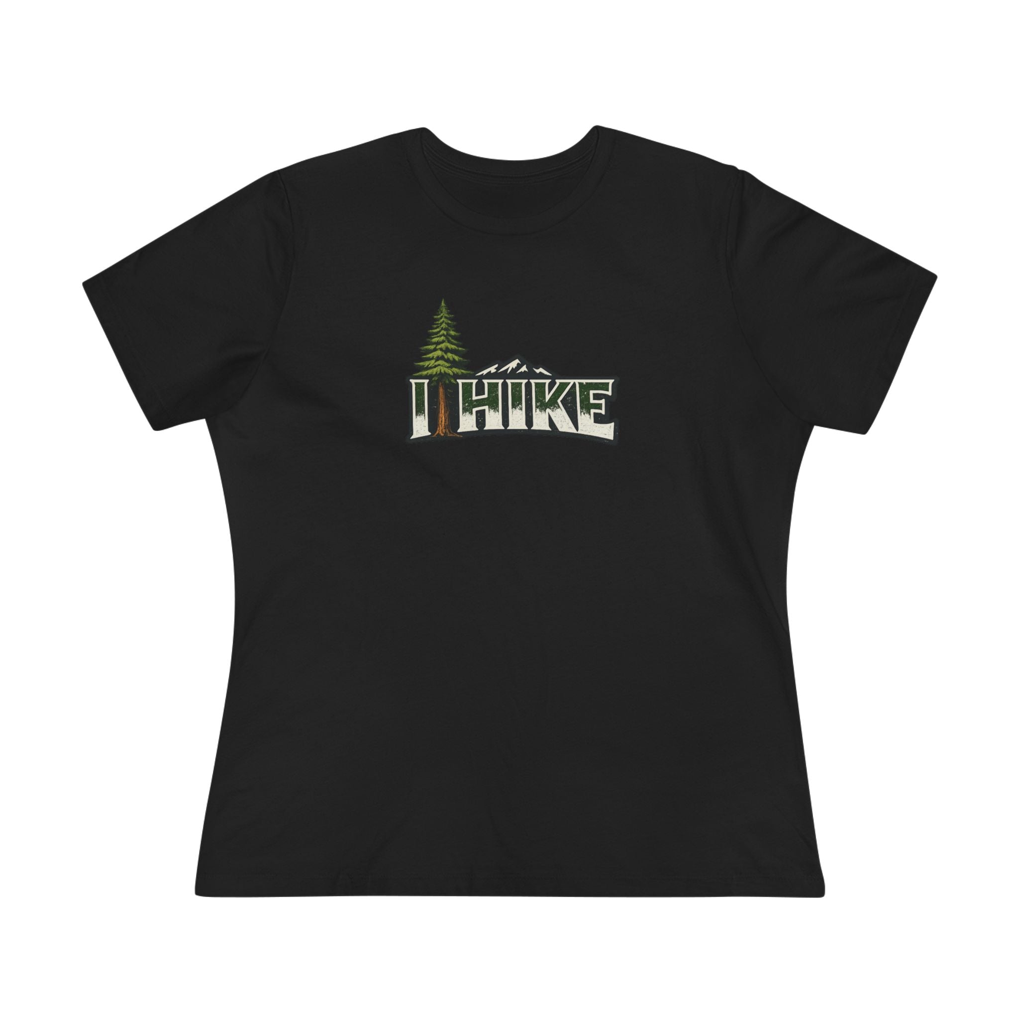 Sats and Stripes I Hike Shirt Vintage Mountain Hiking T-Shirt Outdoor Nature Lover Tee Gift for Hikers Black 
