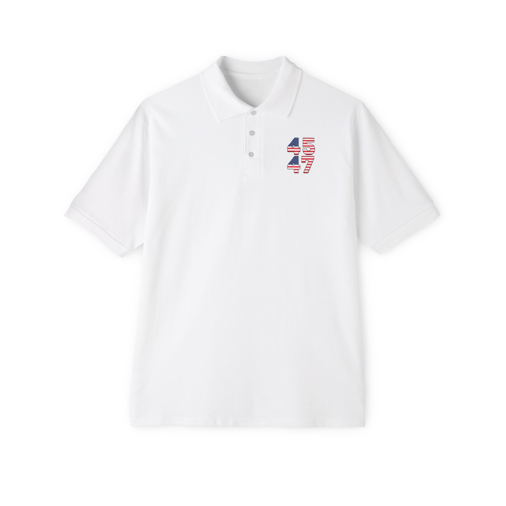 Men's Patriotic Polo Shirt USA Pride Collared Shirt Conservative Patriotic Golf Polo 4th of July Men's Shirt 2 colors 100% cotton