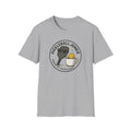 Sats and Stripes Pickleball Junkie Tee Fueled by Coffee & Dinks Grey