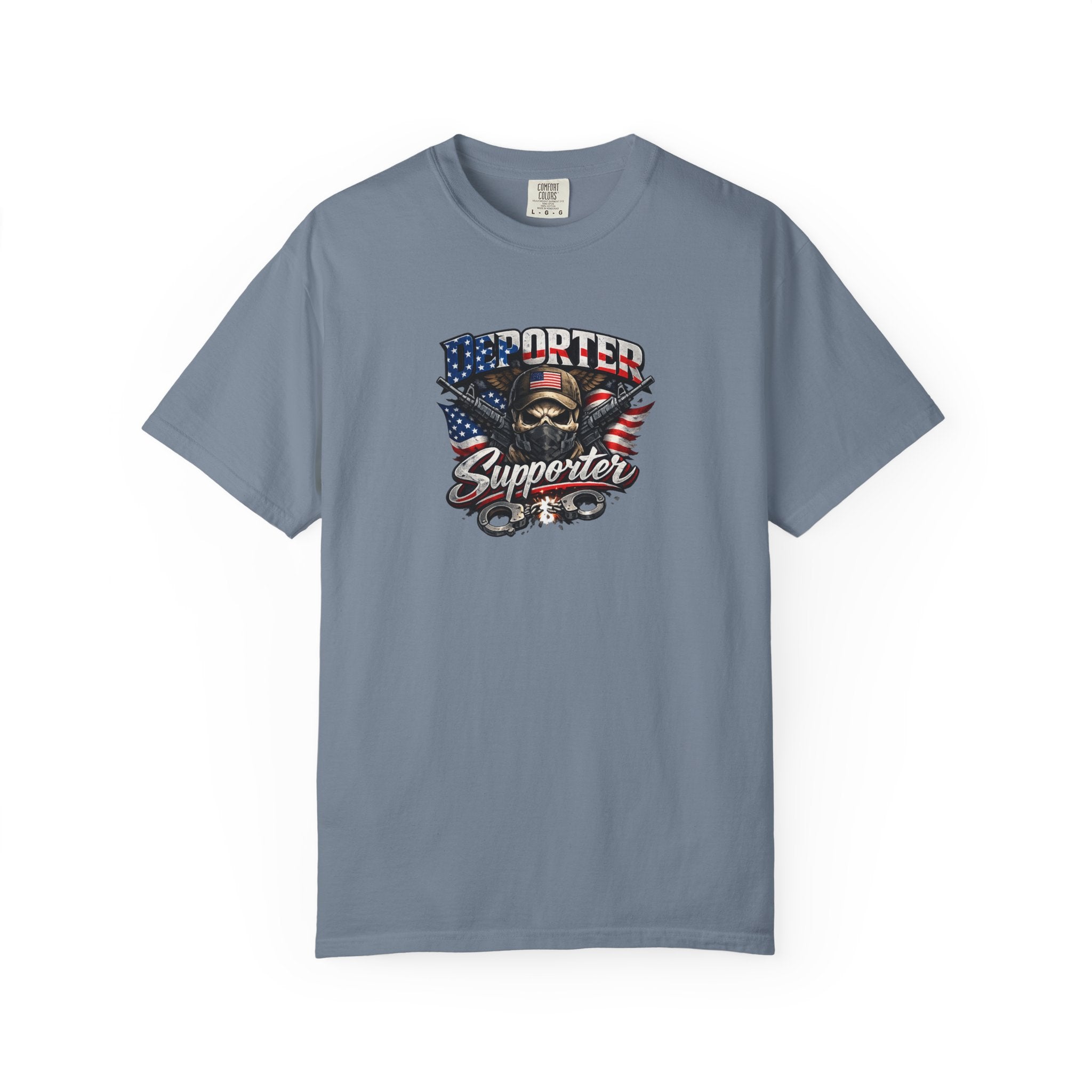 Deporter Supporter T-Shirt Patriotisches Statement-Shirt Amerikanischer Stolz Grafikshirt Freiheit & Grenzsicherheit T-Shirt 9 Farben 100% Baumwolle