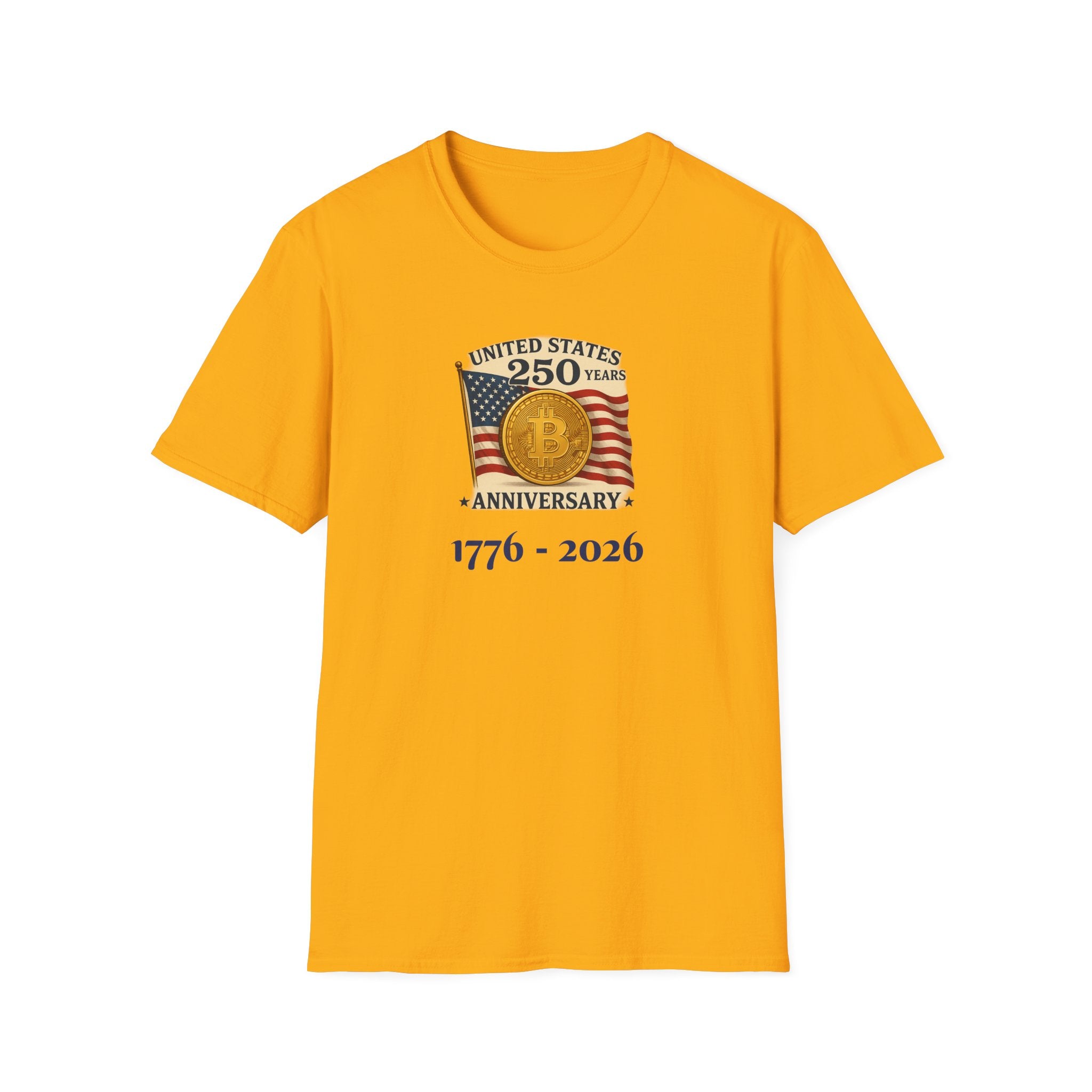 Bitcoin USA 250. Jahrestag Bitcoin T-Shirt Amerikanische Revolution trifft auf Digitale Evolution Patriotisches T-Shirt 5 Farben 100% Baumwolle