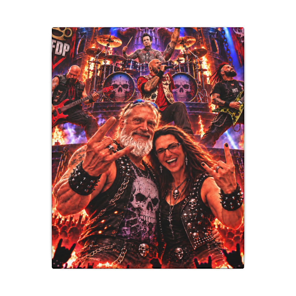 2) Trish & Neil Rock the Night – FFDP Las Vegas Concert Canvas Wall Art (2 sizes)