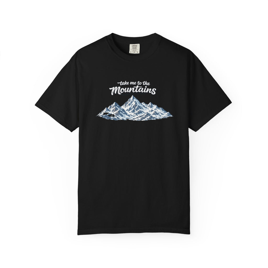 Take Me to the Mountains Shirt Rustic Mountain Tee Hiking Nature Lover Gift Outdoor Adventure T-Shirt 7 colors 100% cotton