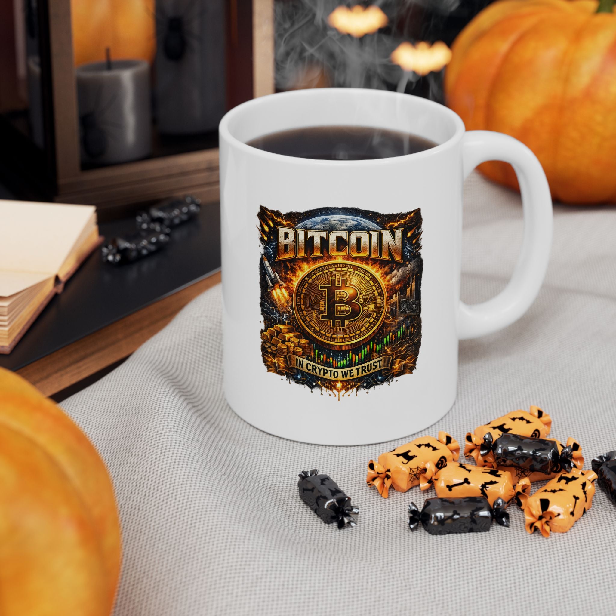 Bitcoin Coffee Mug In Crypto We Trust Mug Crypto Investor Mug Bitcoin Lover Gift Digital Gold Coffee Cup 11 oz
