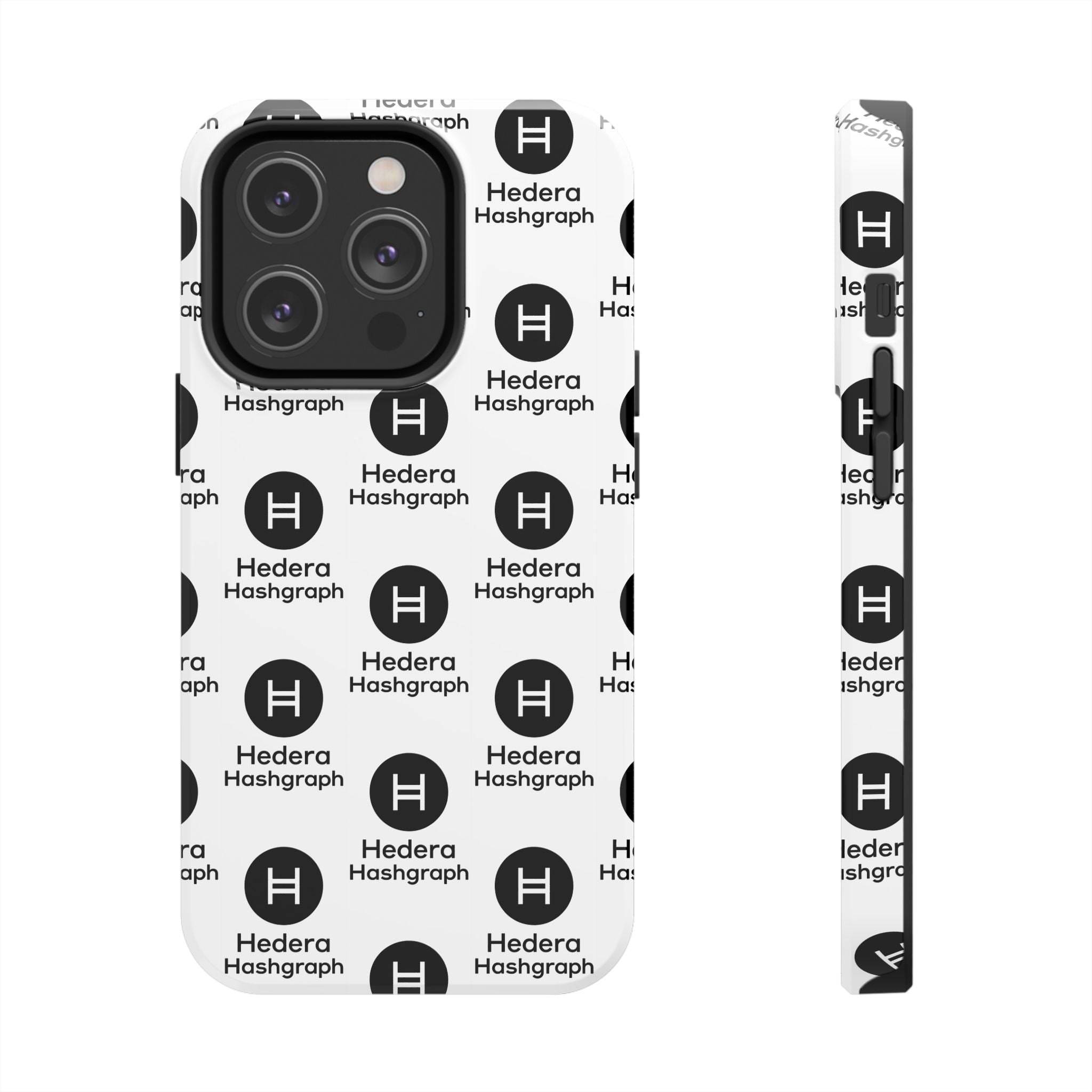 Hedera Hashgraph Tough Phone Case HBAR iPhone Samsung Case Glossy Crypto Phone Cover Impact Resistant Case