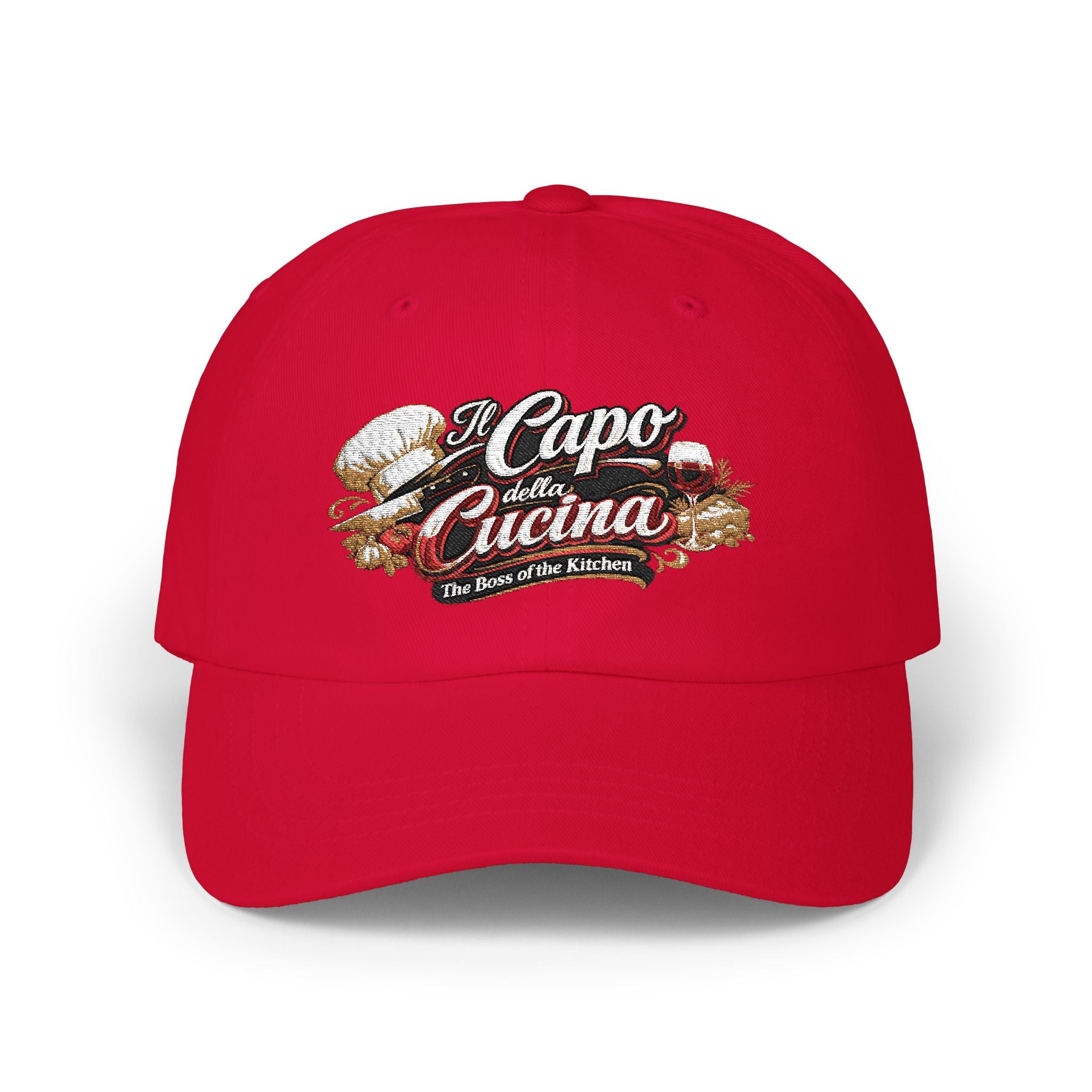 Il Capo della Cucina Hat Italian Dad Cap Boss of the Kitchen Hat Funny Italian Chef Gift 5 colors 100% cotton