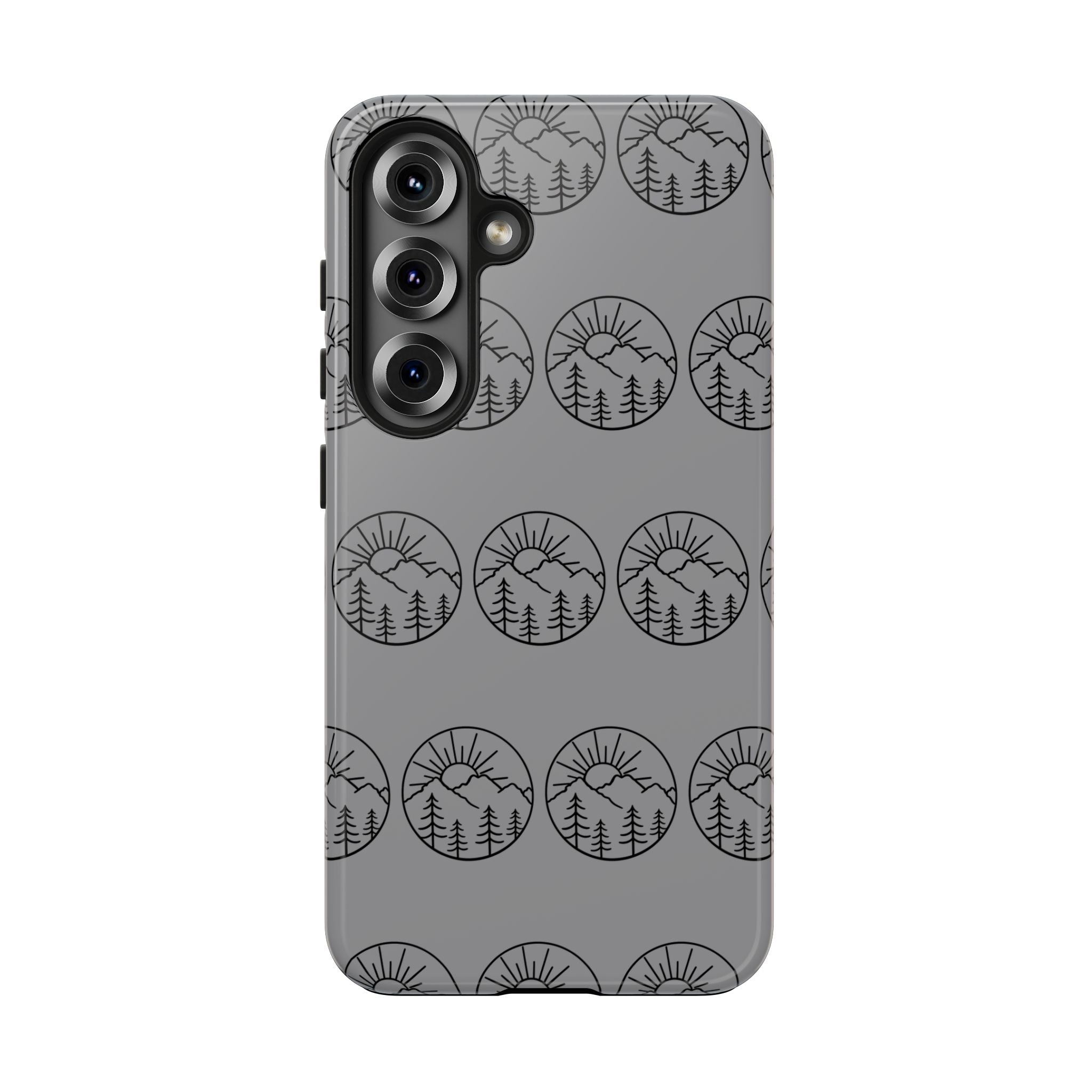 Mountain Sunset Tough Phone Case Nature iPhone Samsung Case Glossy Protective Cover Adventure Phone Case