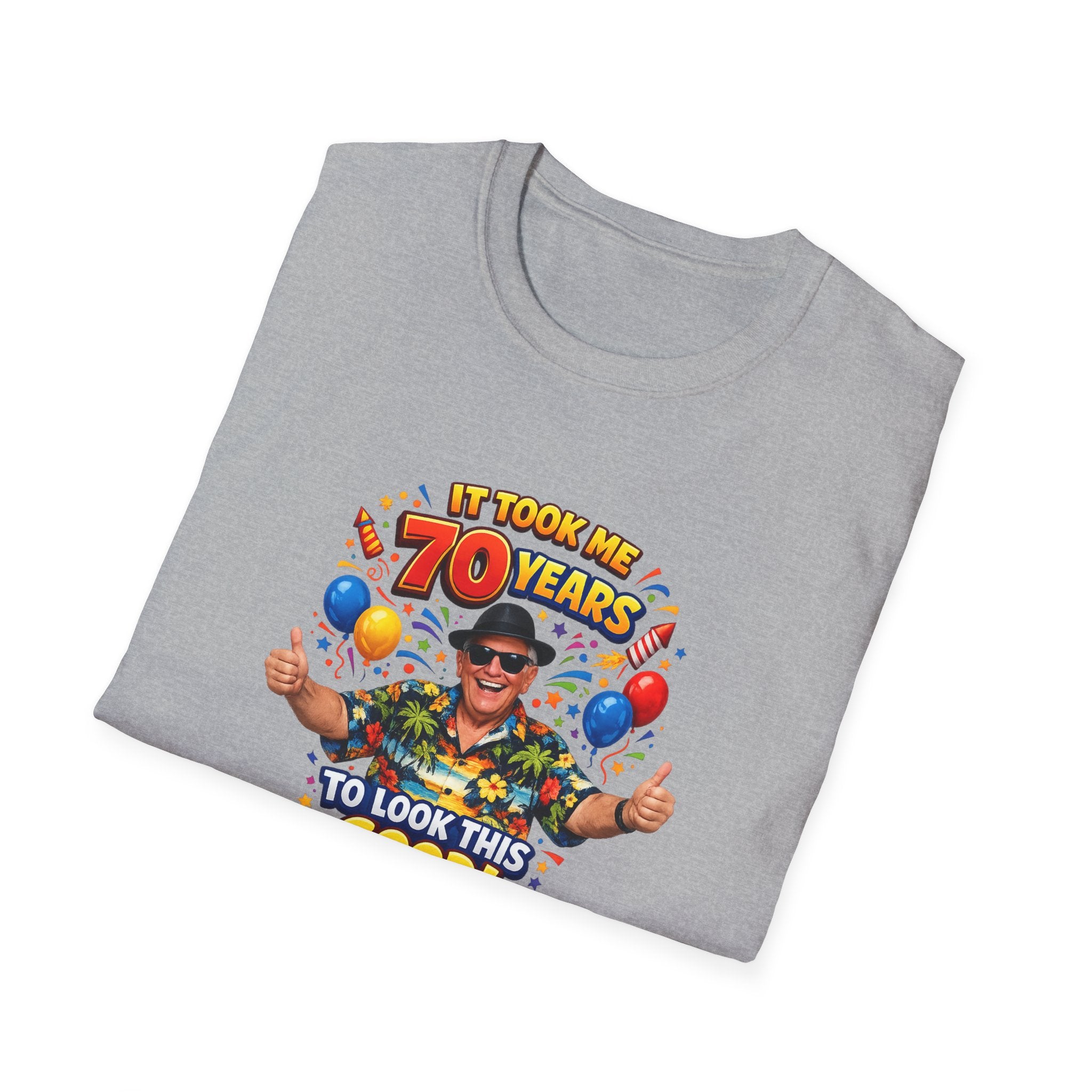 It Took Me 70 Years to Look This Good T-Shirt Funny 70th Birthday Gift Tee 6 colors 100% cotton