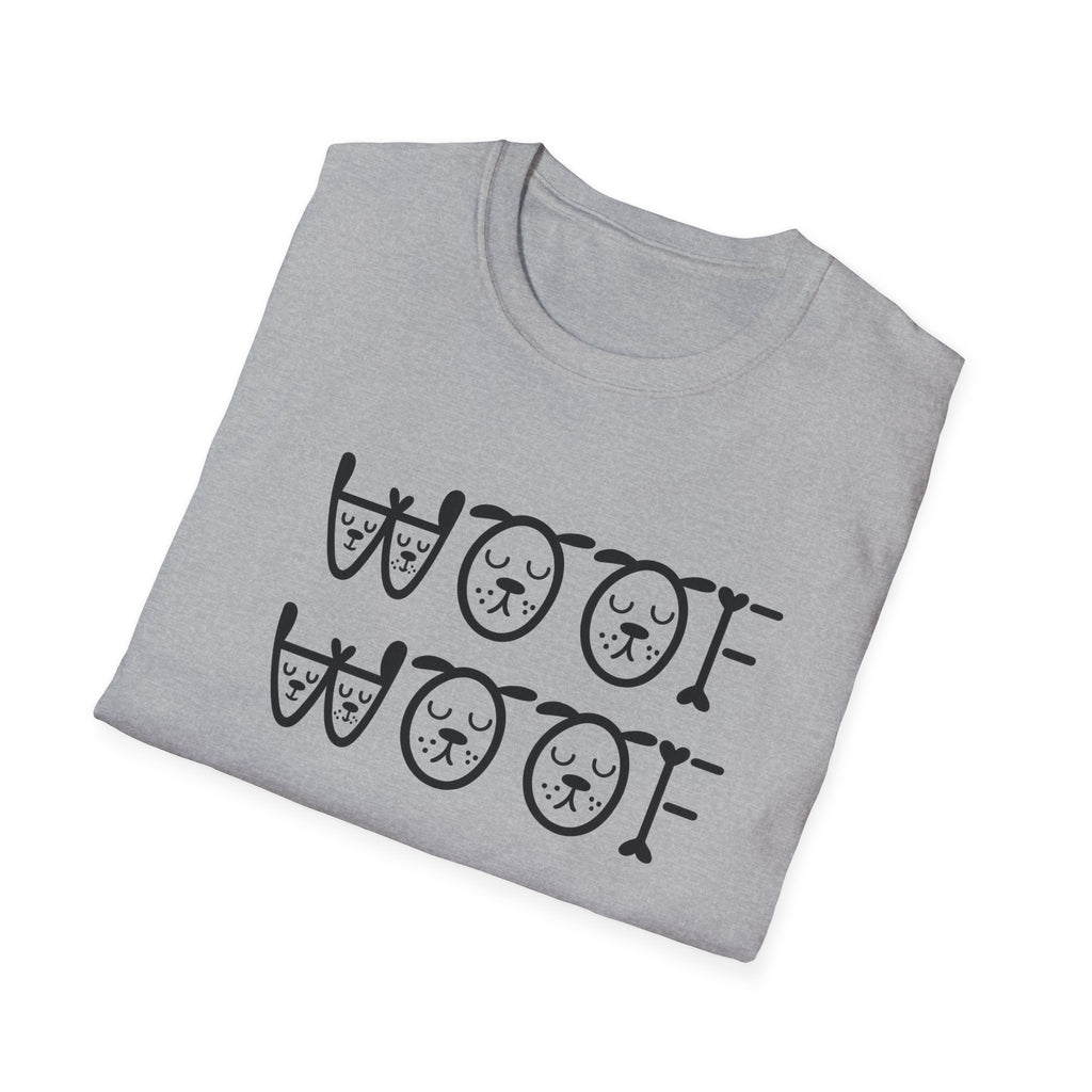 Woof Woof Dog Lover Shirt Cute Dog T-Shirt Dog Owner Gift 6 colors 100% cotton