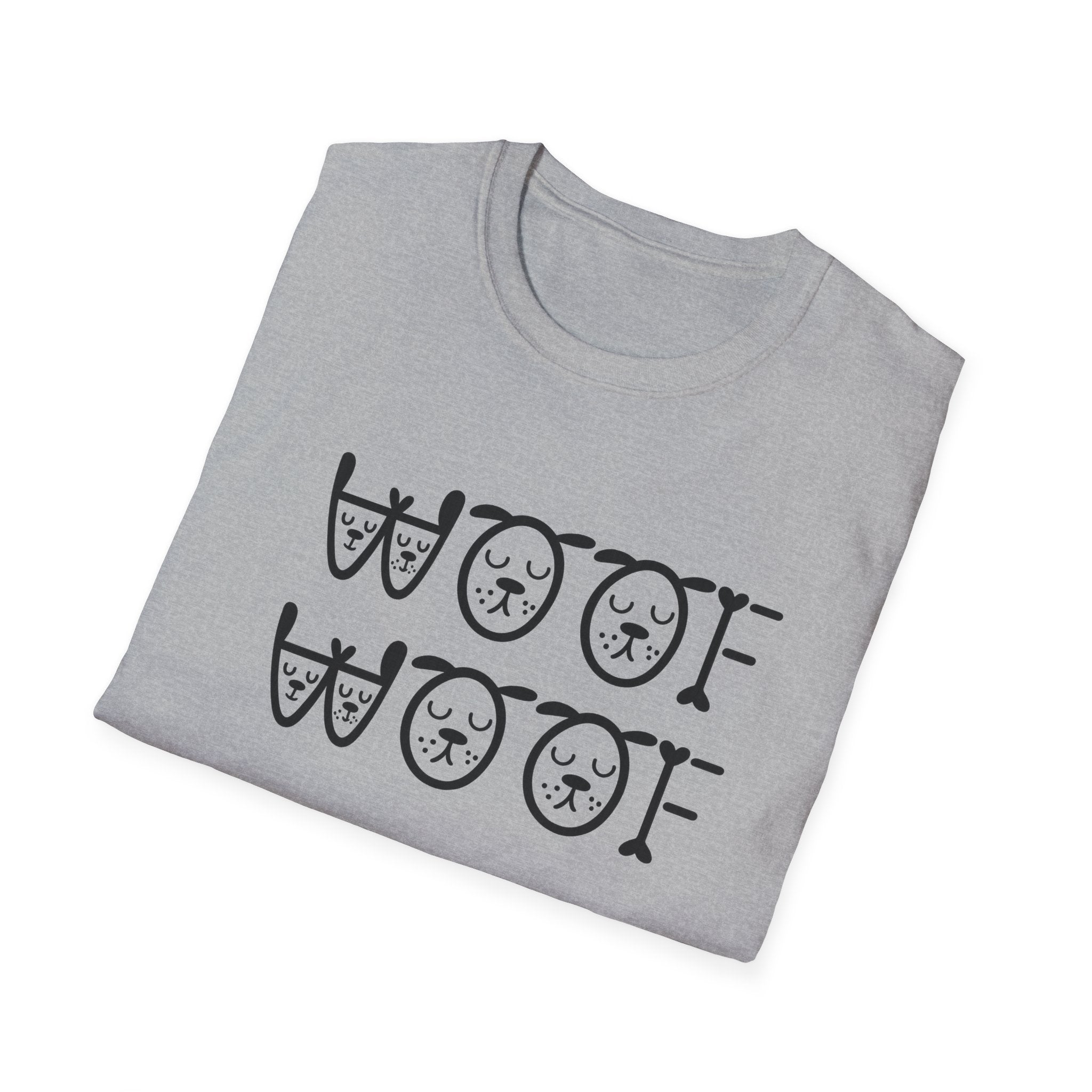 Woof Woof Dog Lover Shirt Cute Dog T-Shirt Dog Owner Gift 6 colors 100% cotton