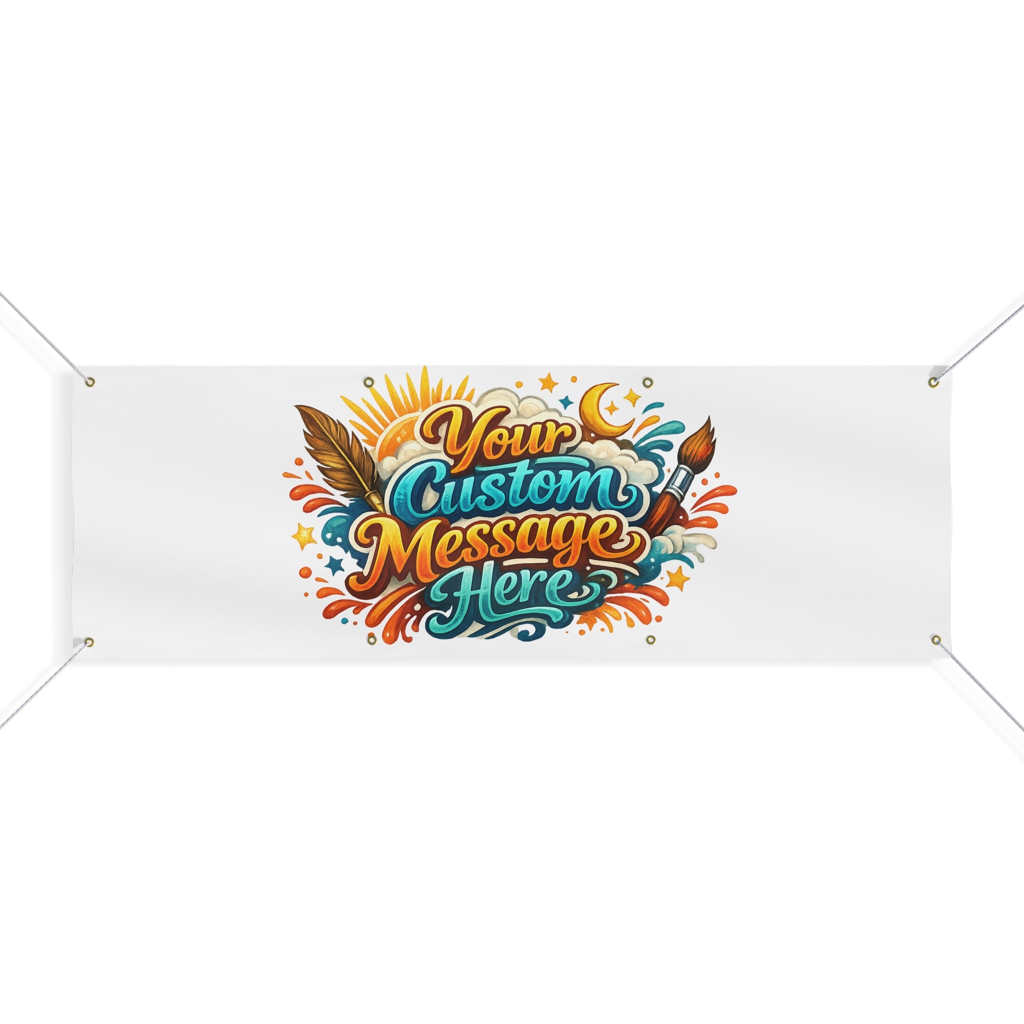 Custom Banner Matte Outdoor Vinyl Personalized Sign 4 sizes available