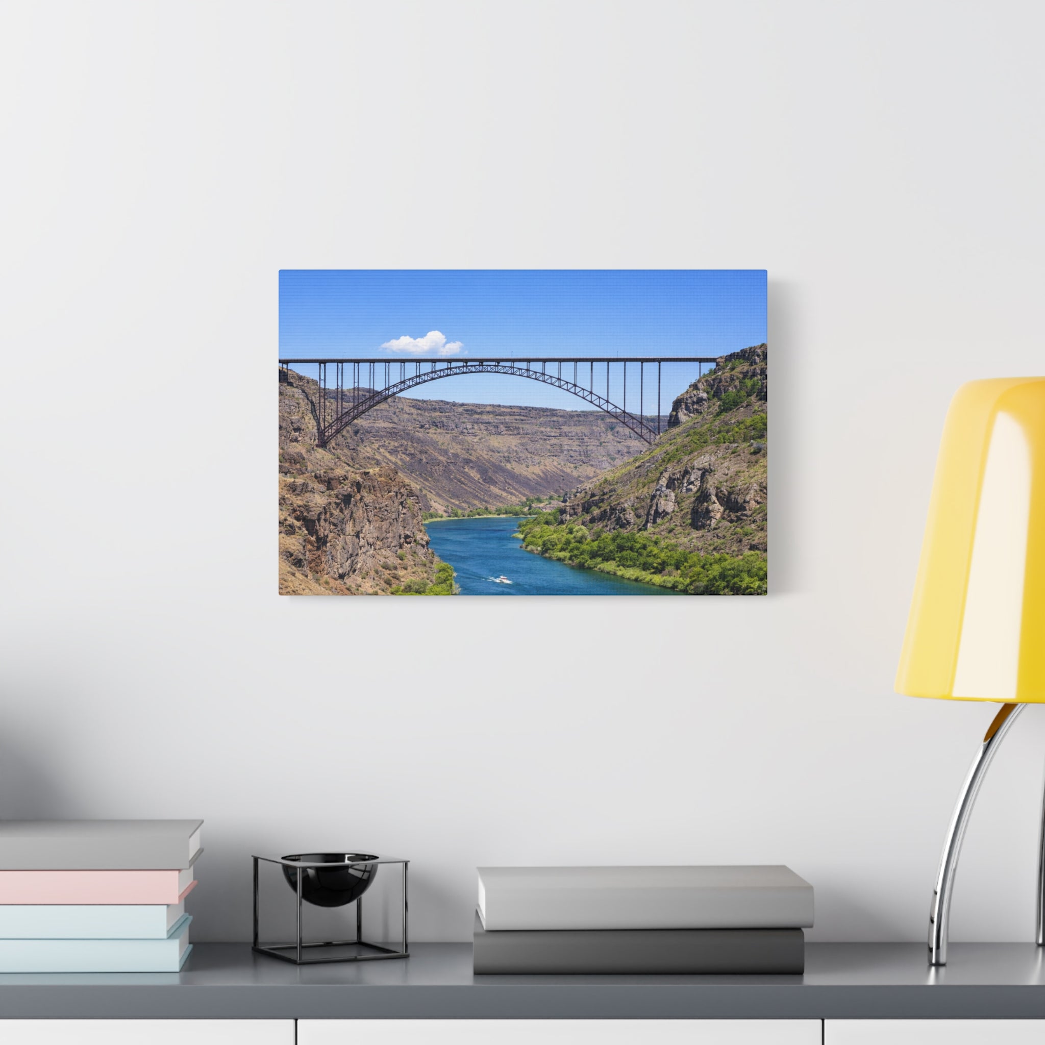 Perrine Bridge Canvas Wall Art Snake River Canyon Landscape Twin Falls Idaho Scenic Photography Stretched 1.25 6 sizes