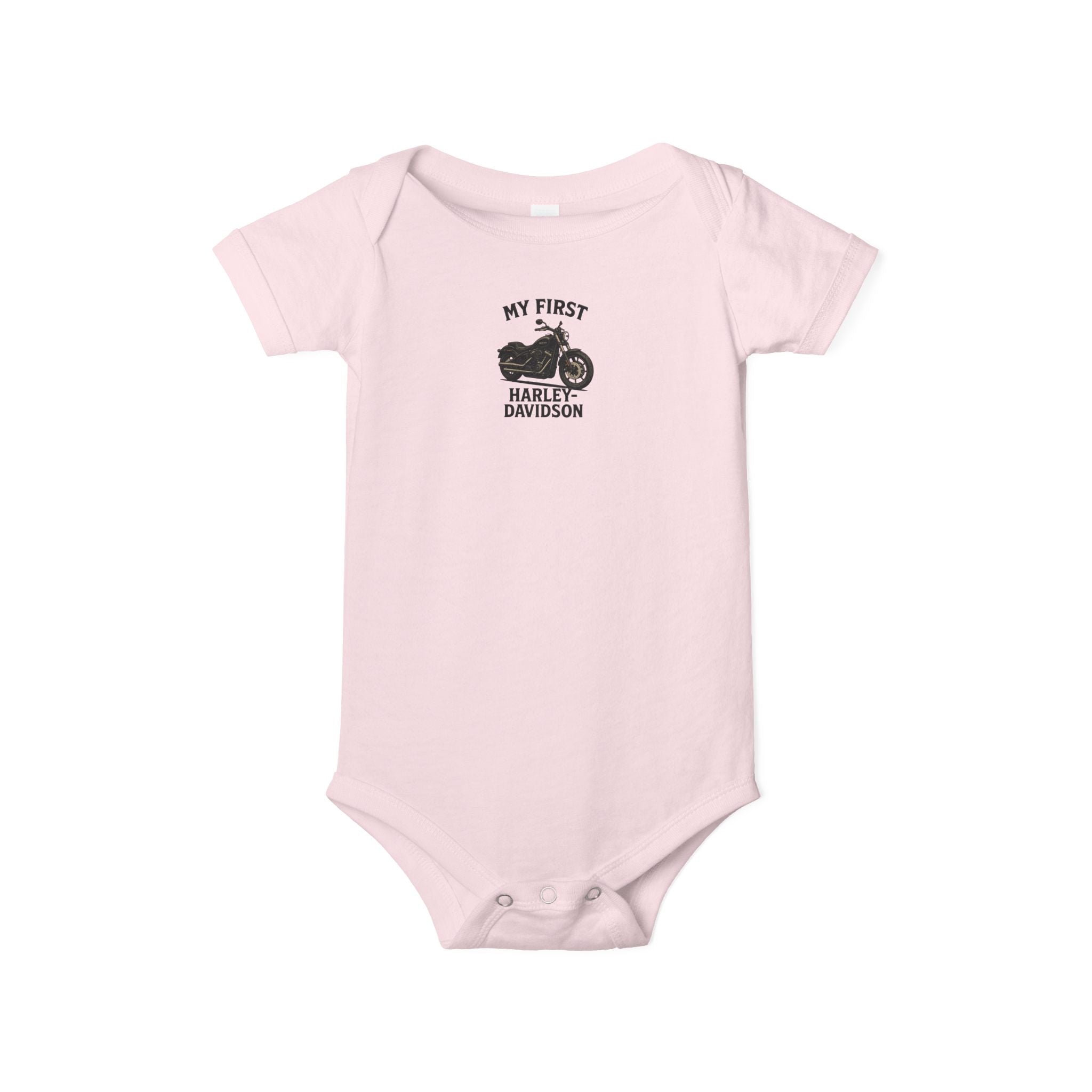 My First Harley Adorable Baby Onesie for Little Bikers Cute Motorcycle Infant Bodysuit Harley Baby Gift 4 colors 100% cotton