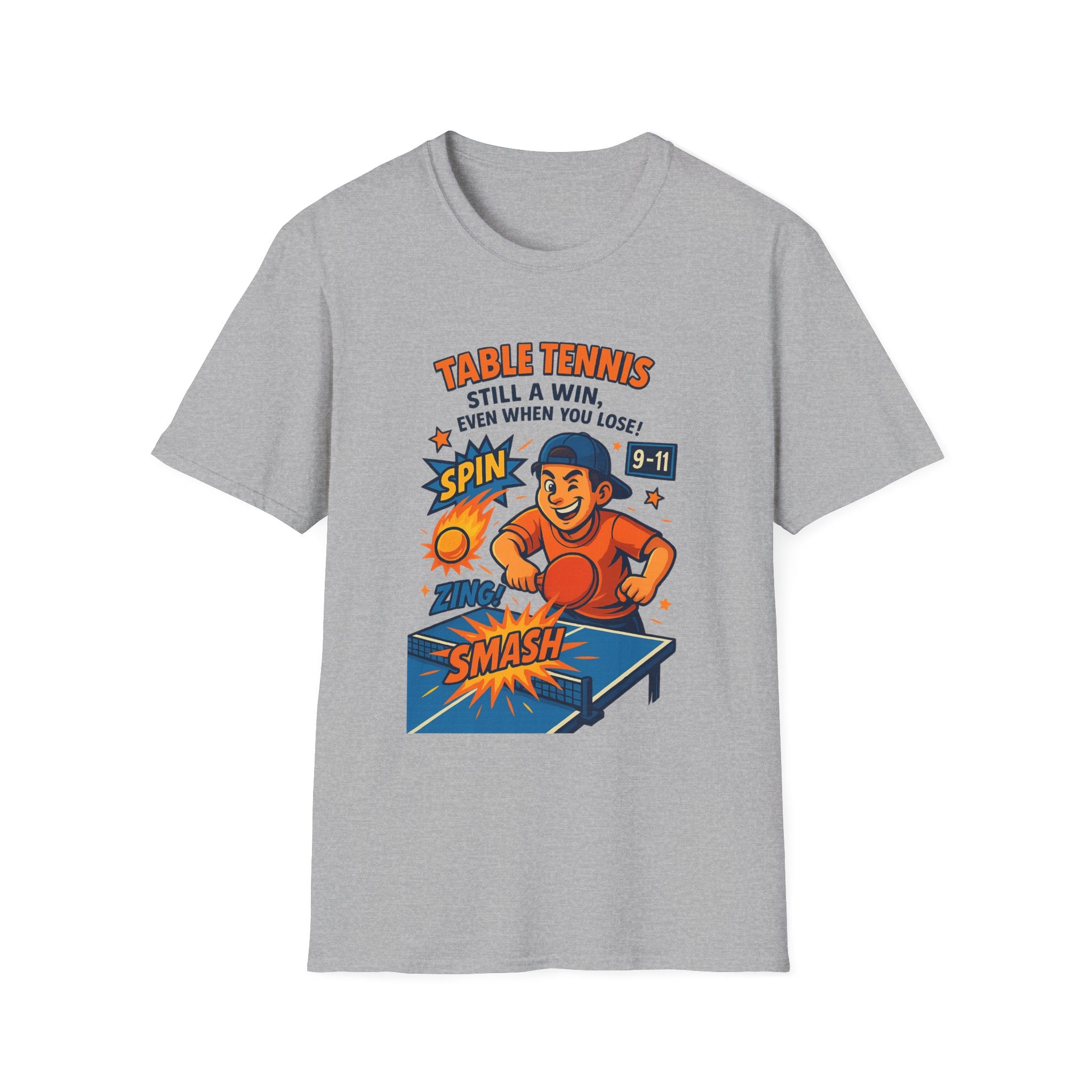 Funny Table Tennis T-Shirt Tee Ping Pong Graphic 7 colors 100% cotton