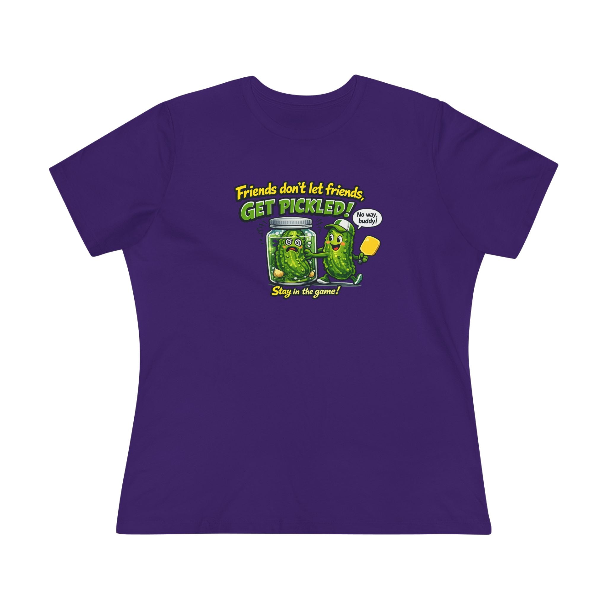 Friends Don't Let Friends Get Pickled Women's Tee Funny Pickleball Lover Gift Pickleball Humor Shirt 7 colors 100% cotton