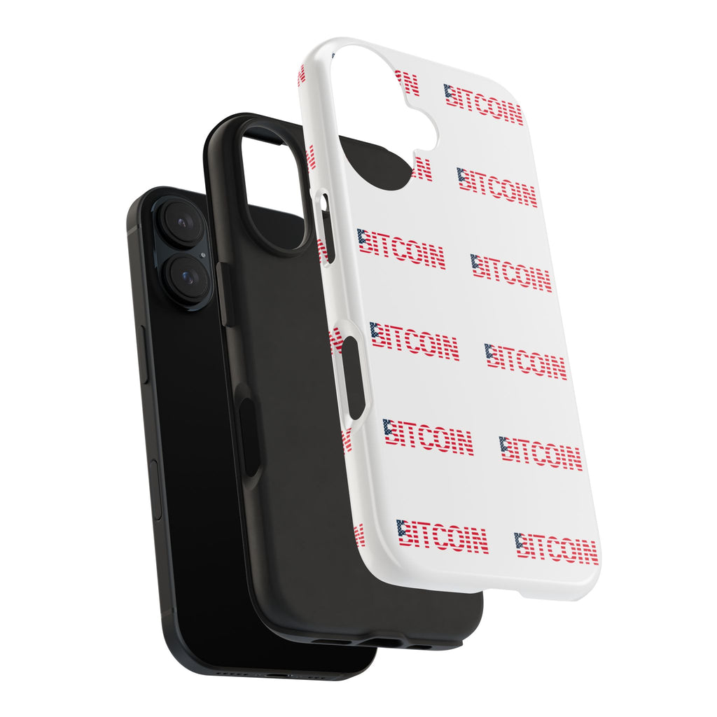 Bitcoin Tough Phone Case Crypto Phone Case iPhone and Samsung Case Glossy Protective Cover Bitcoin Logo Case