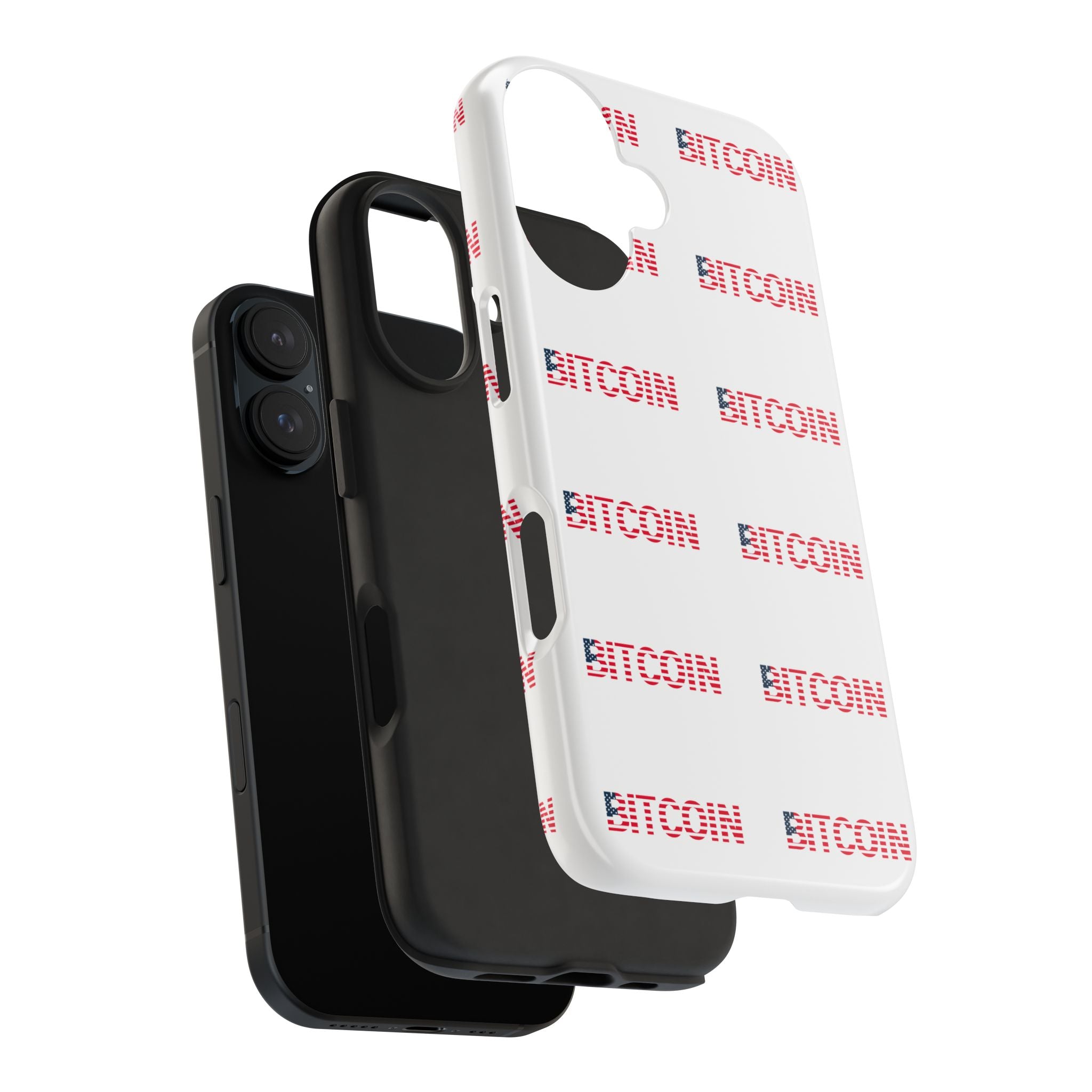 Bitcoin Tough Phone Case Crypto Phone Case iPhone and Samsung Case Glossy Protective Cover Bitcoin Logo Case
