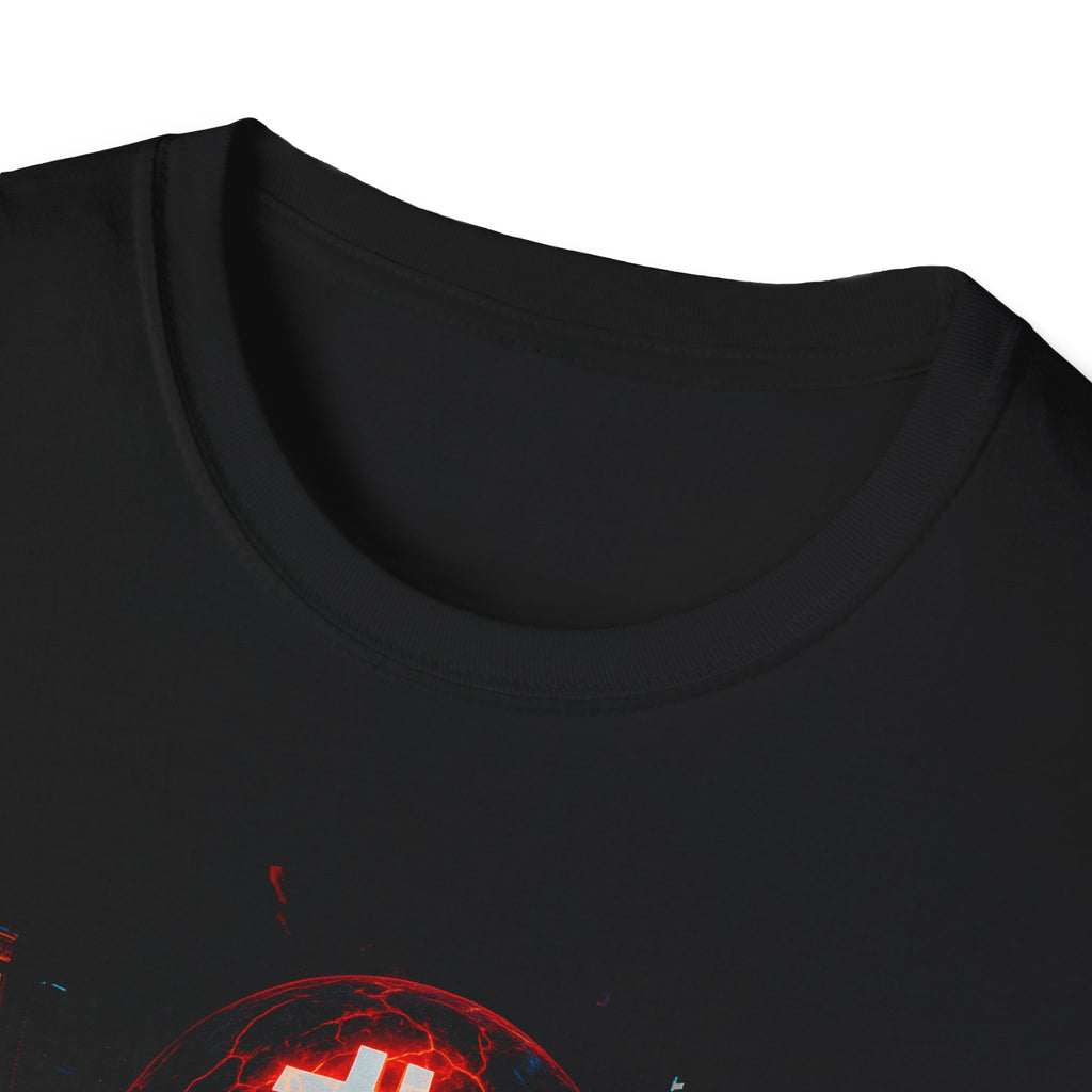 Bitcoin Inferno Orb T-Shirt Tee Ignite Your Crypto Style 100% cotton