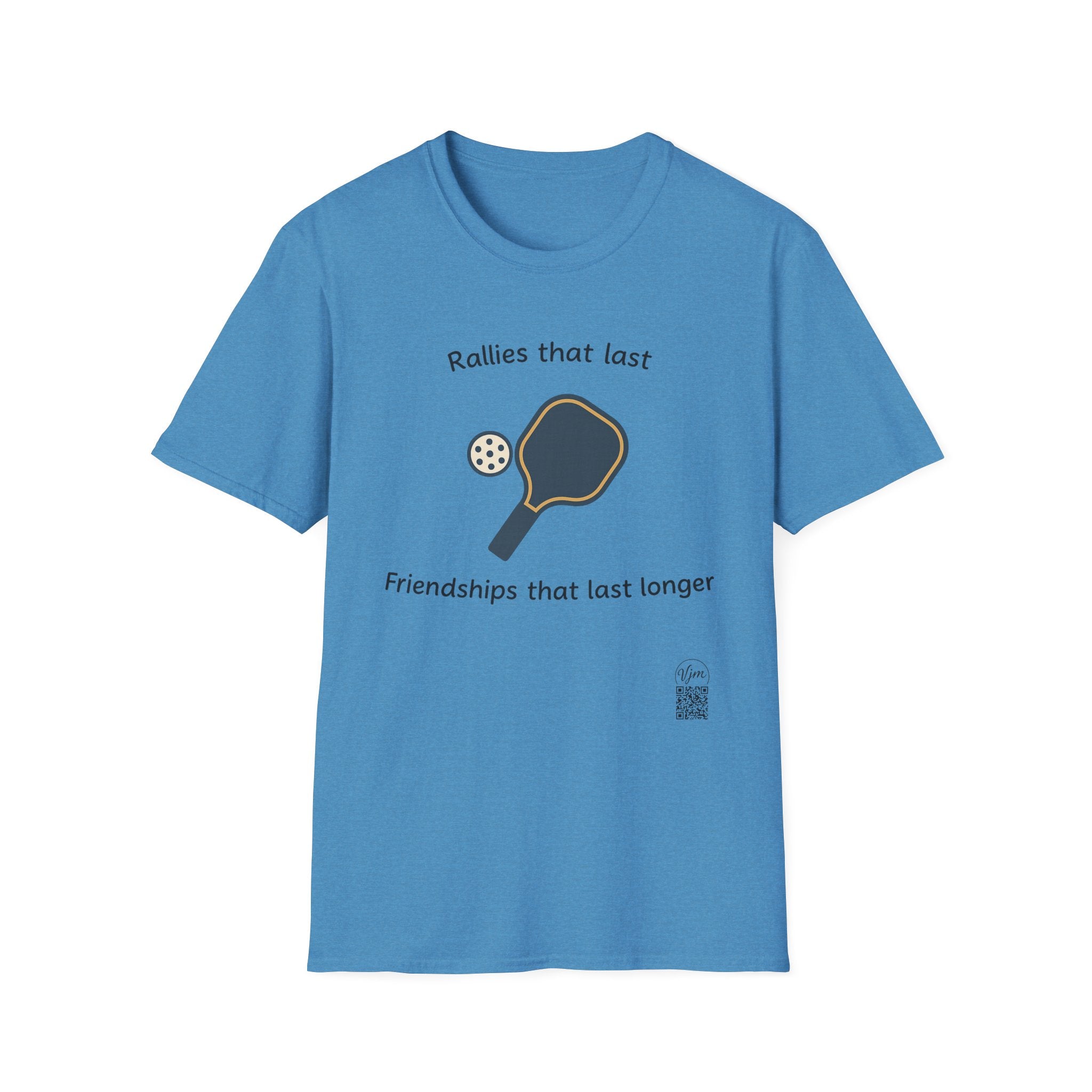 Sats and Stripes Pickleball Friends Forever T-Shirt Tee Rallies That Last Friendships That Last Longer Blue
