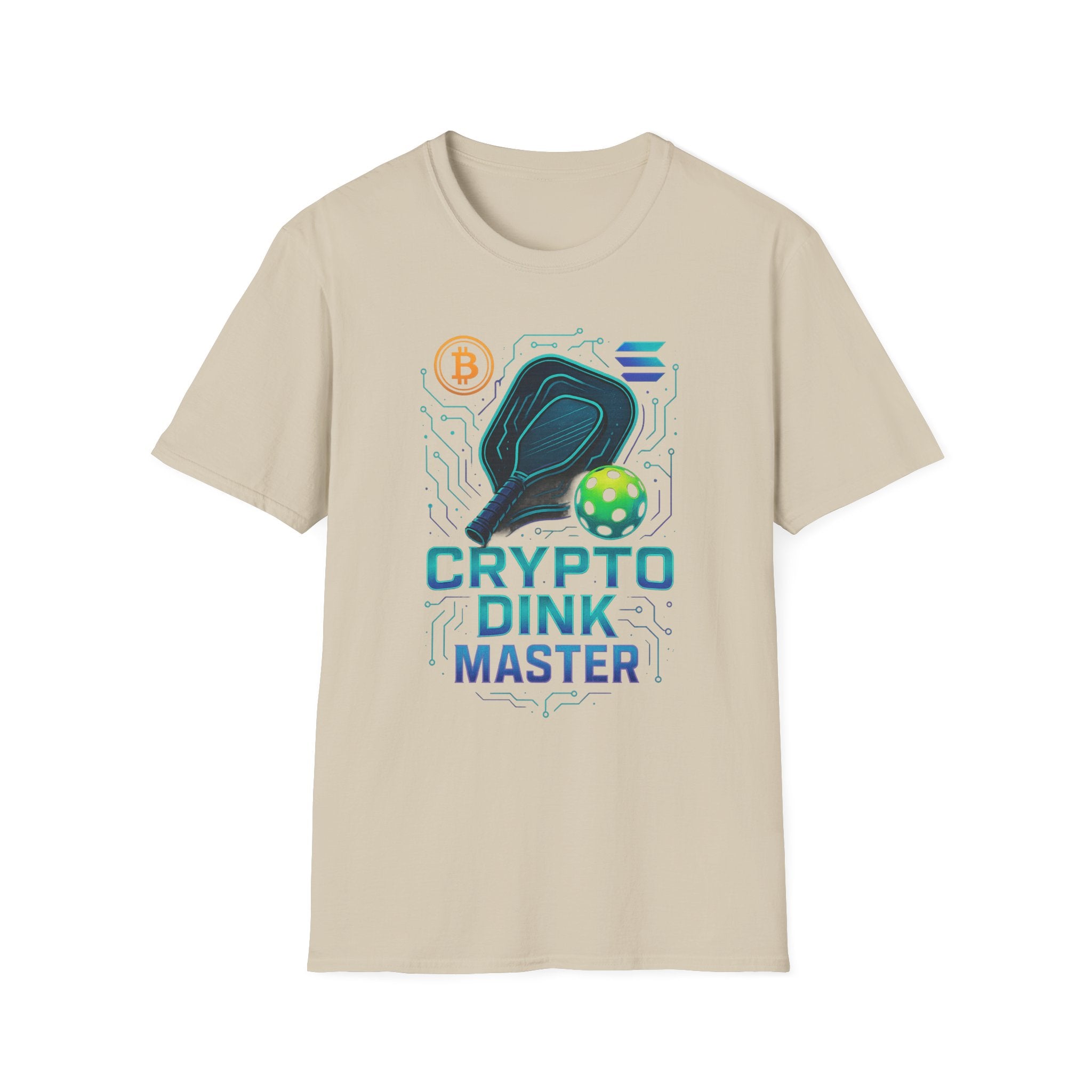 Whale of the Pickleball Court Dink Master Bitcoin T-Shirt Tee 7 colors 100% cotton