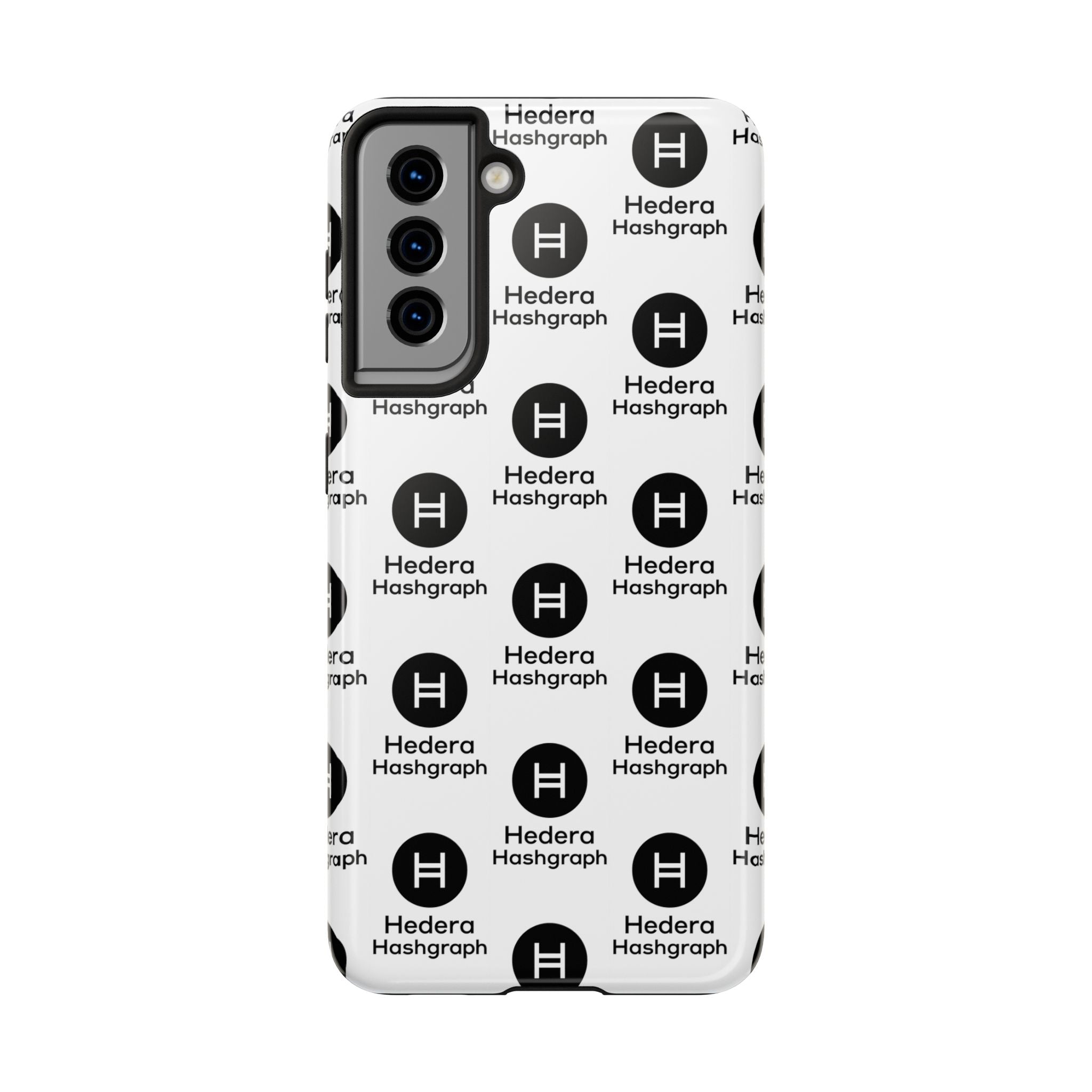 Hedera Hashgraph Tough Phone Case HBAR iPhone Samsung Case Glossy Crypto Phone Cover Impact Resistant Case