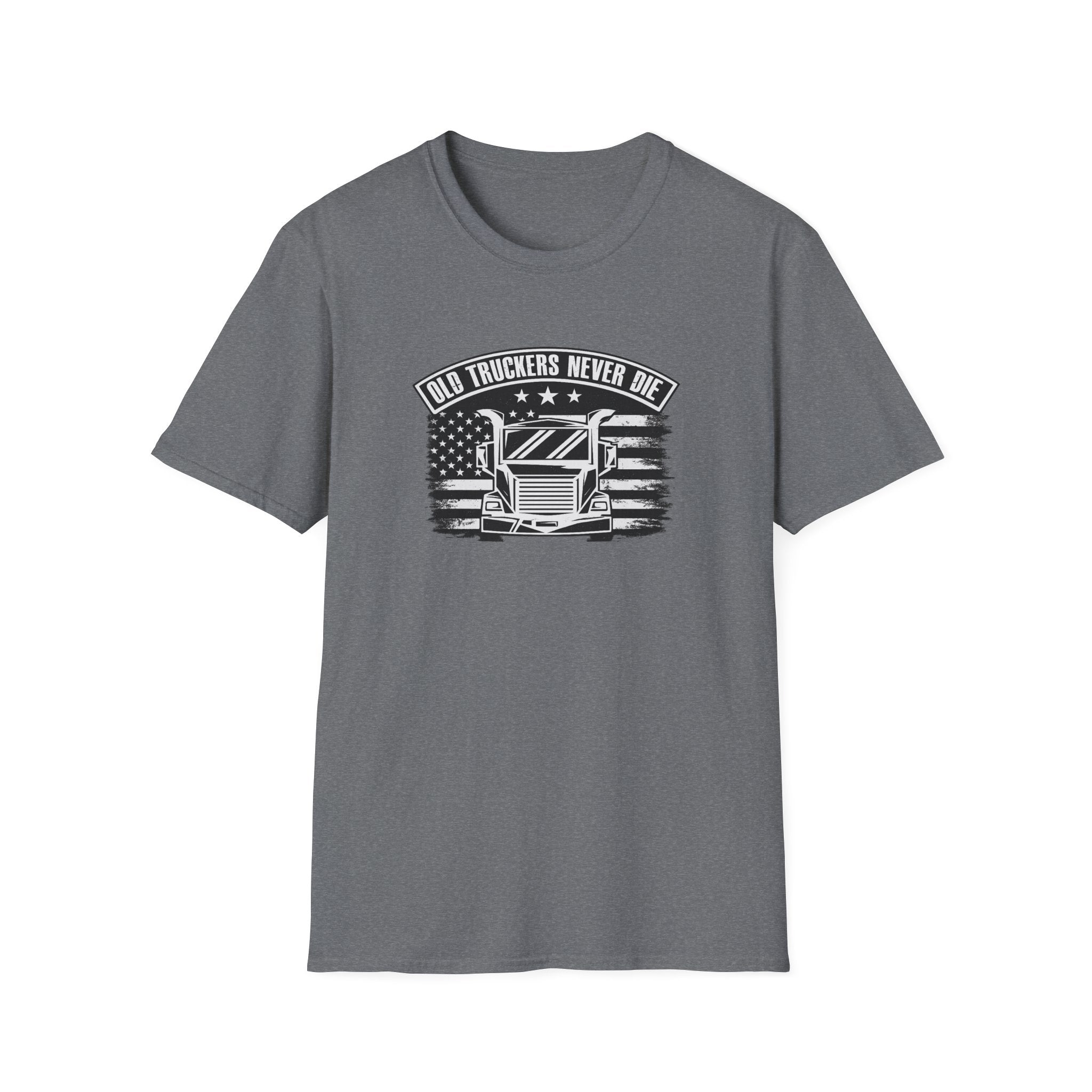 Old Truckers Never Die T-Shirt Trucker-Shirt für Herren Vintage Trucker-T-Shirt Geschenk für Old School Trucker 6 Farben 100% Baumwolle