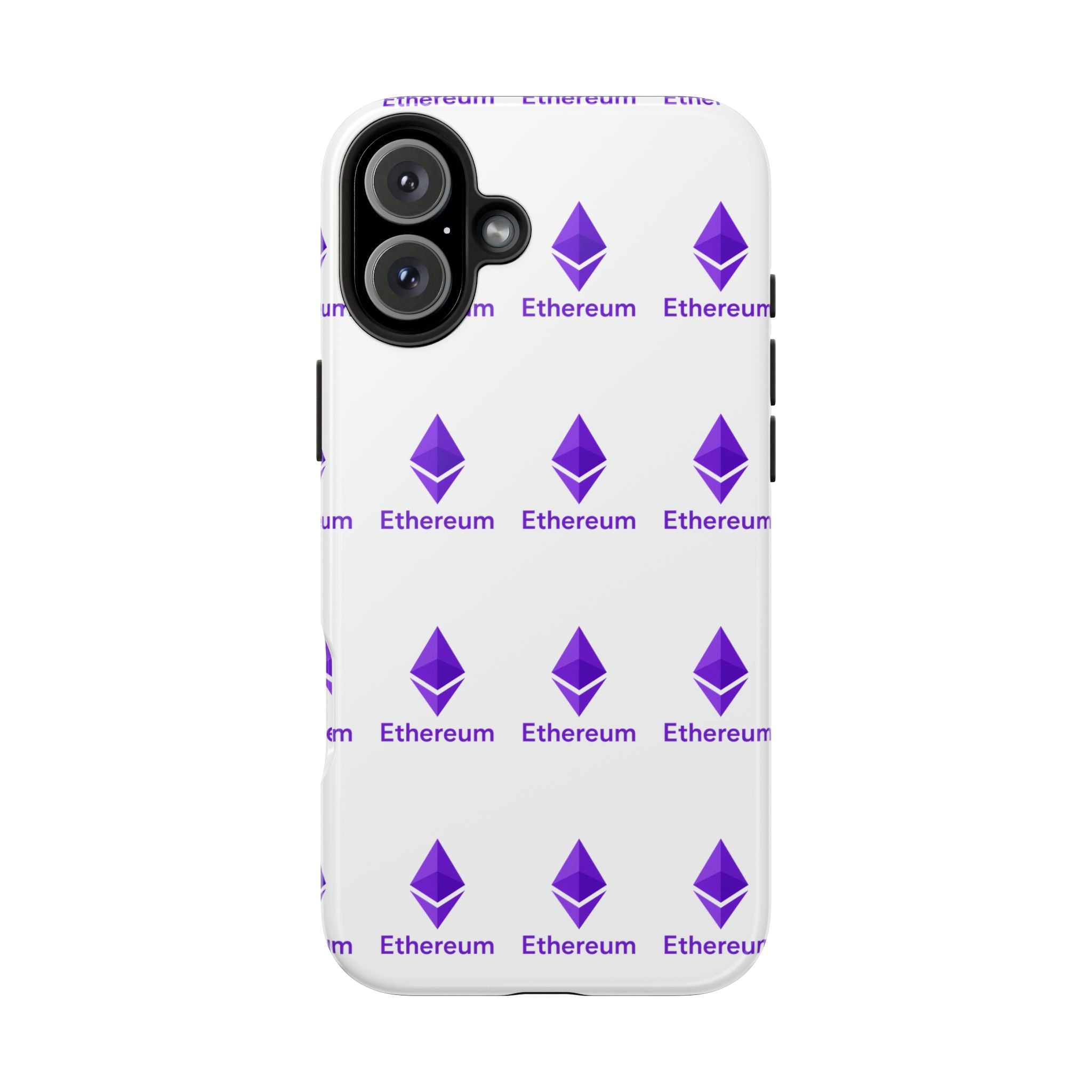 Ethereum Tough Phone Case Crypto iPhone Samsung Case Glossy Protective Phone Cover Impact Resistant ETH Case
