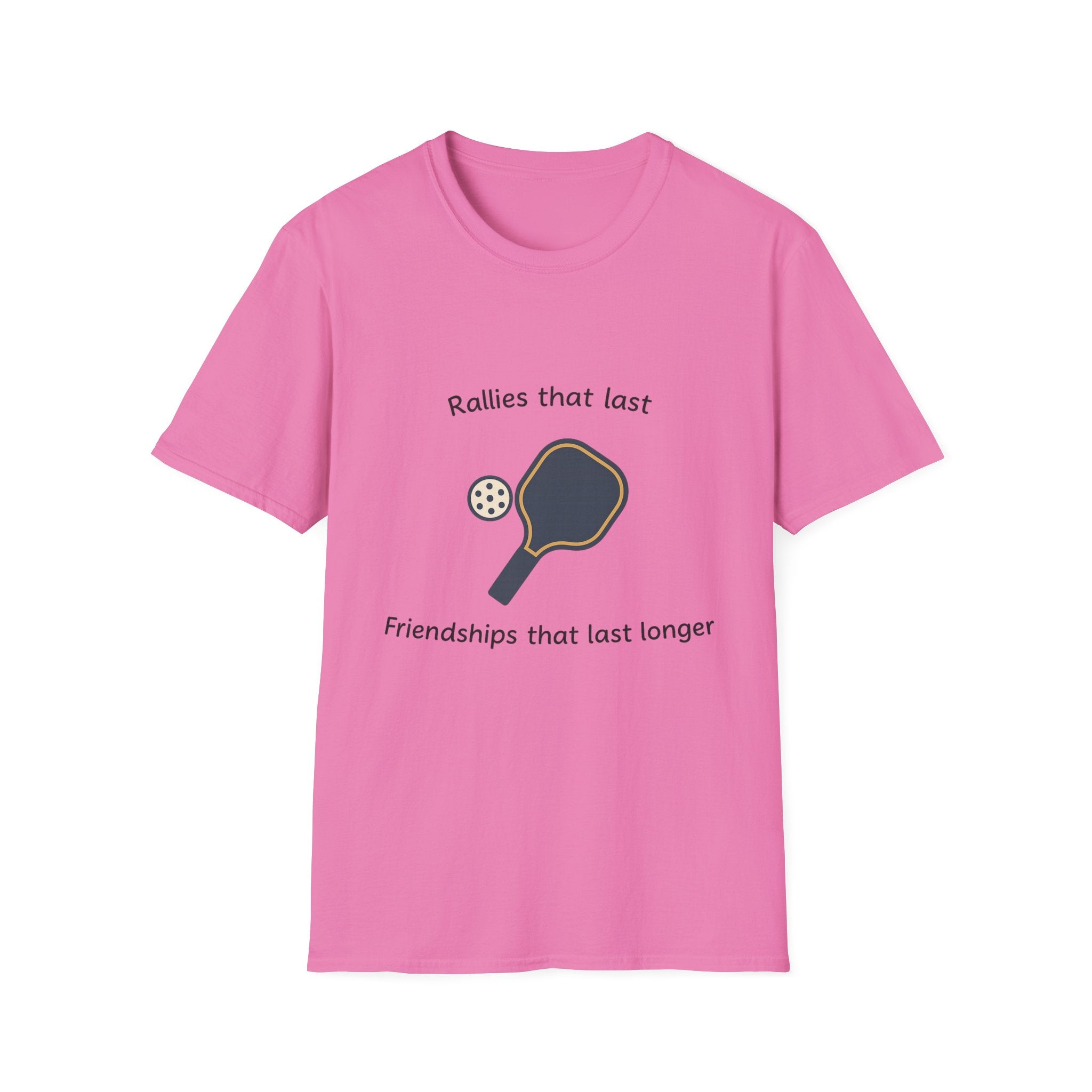 Durango Hills Pickleball Club T-Shirt Rallys, die halten, Freundschaften, die länger halten T-Shirt Las Vegas Pickleball 7 Farben 100% Baumwolle