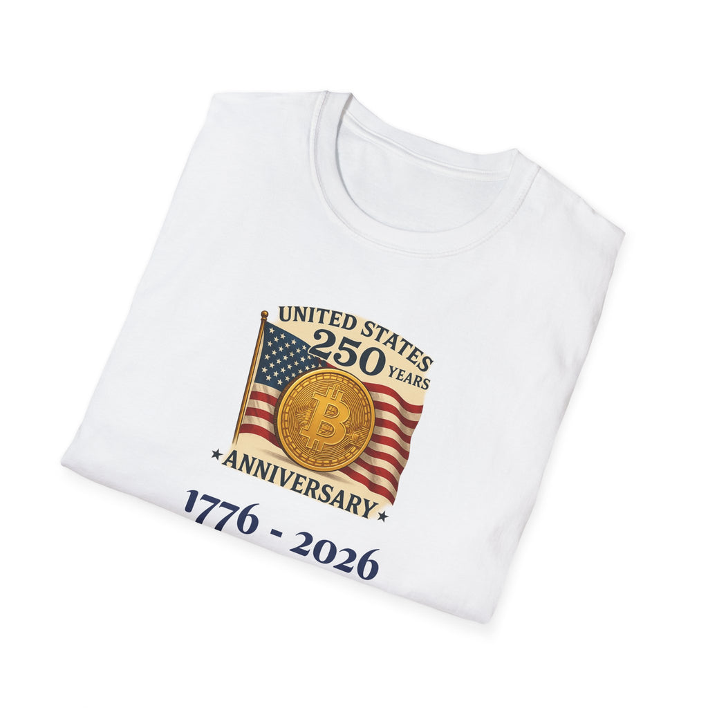 Bitcoin USA 250th Anniversary Bitcoin Tee American Revolution Meets Digital Evolution Patriotic T-Shirt 5 colors 100% cotton