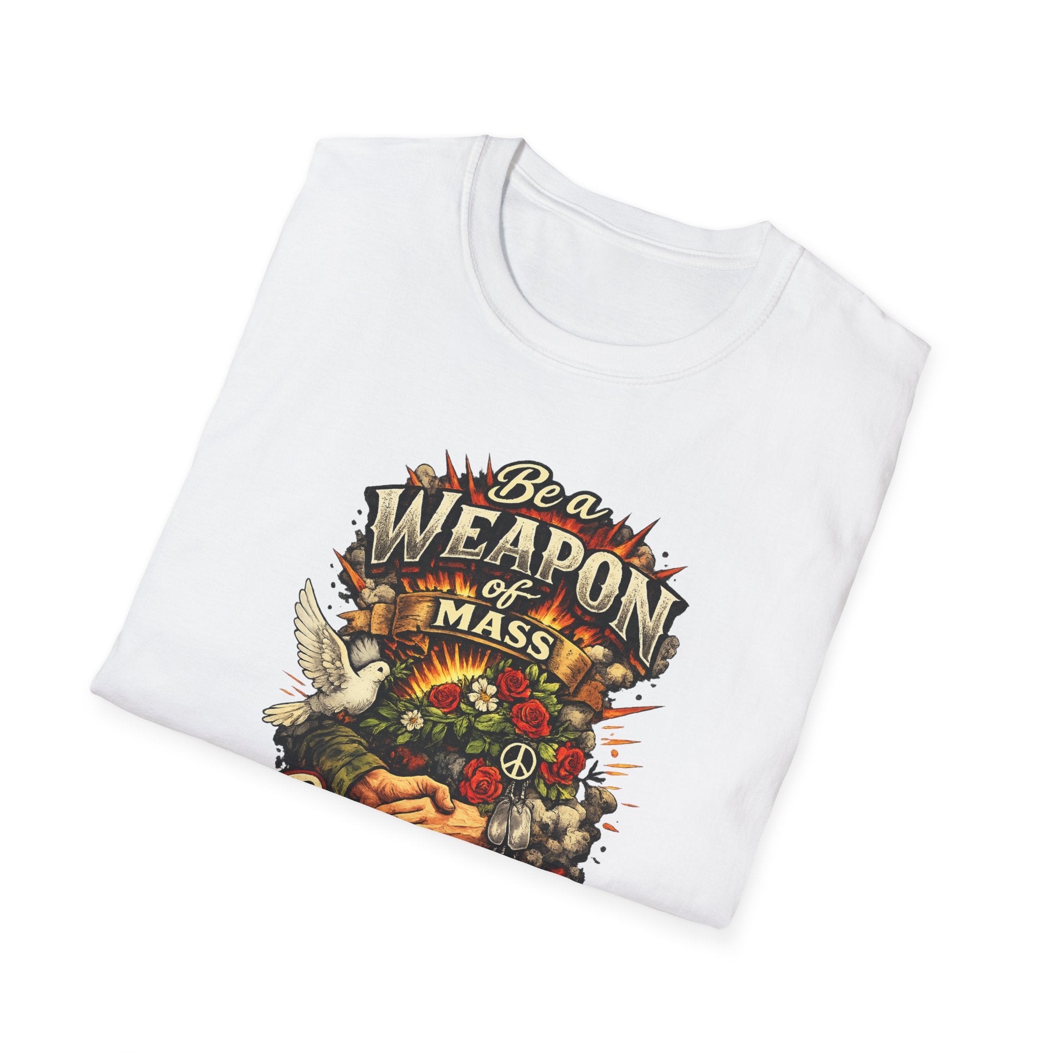 Be a Weapon of Mass Compassion TShirt Kindness Peace Love Compassion Tee Inspirational Graphic Shirt 5 colors 100% cotton
