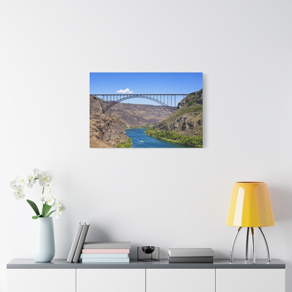 Perrine Bridge Canvas Wall Art Snake River Canyon Landscape Twin Falls Idaho Scenic Photography Stretched 1.25 6 sizes