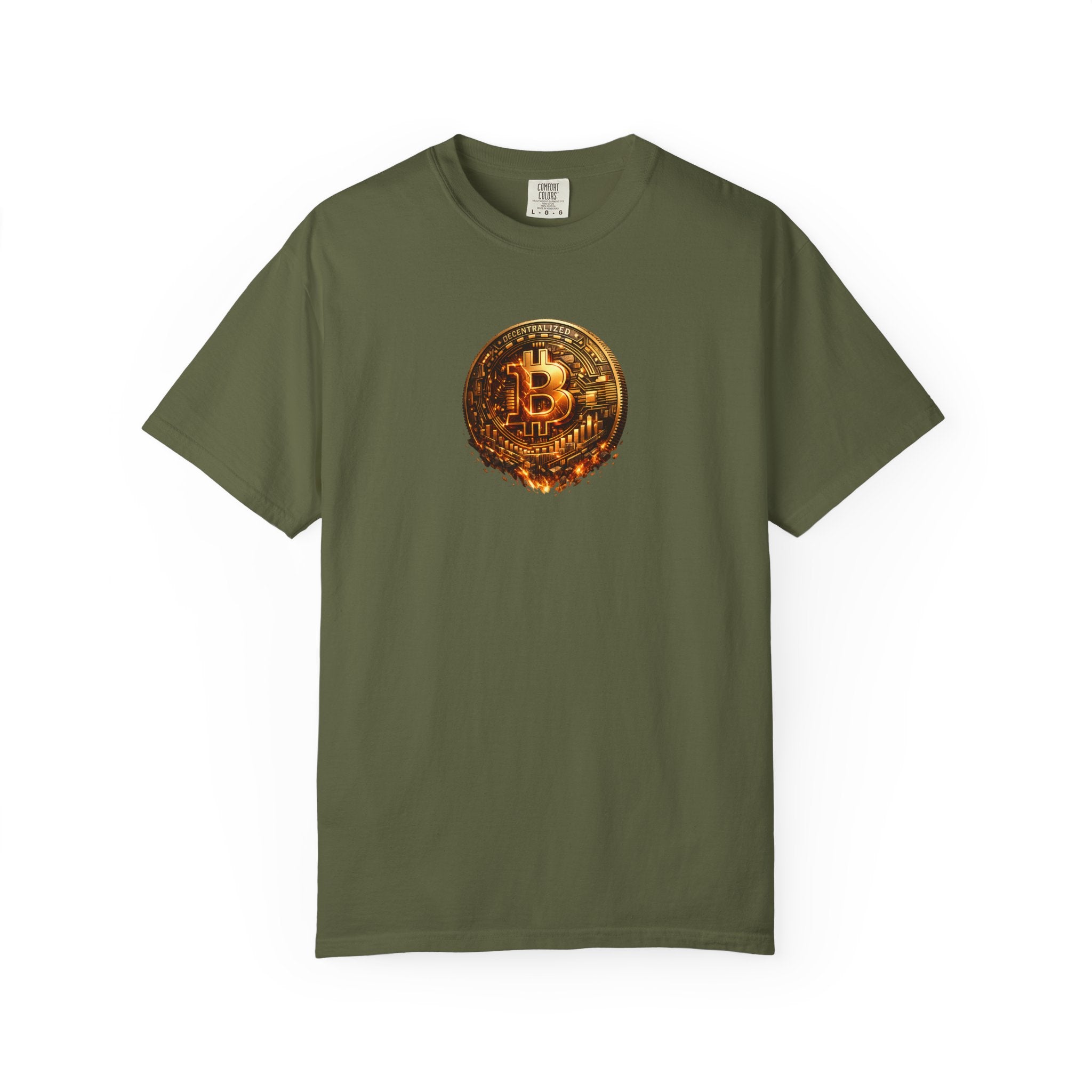Melting Bitcoin Coin TShirt Digital Currency Shirt Bitcoin Fan Gift Blockchain Crypto Apparel 8 colors 100% cotton