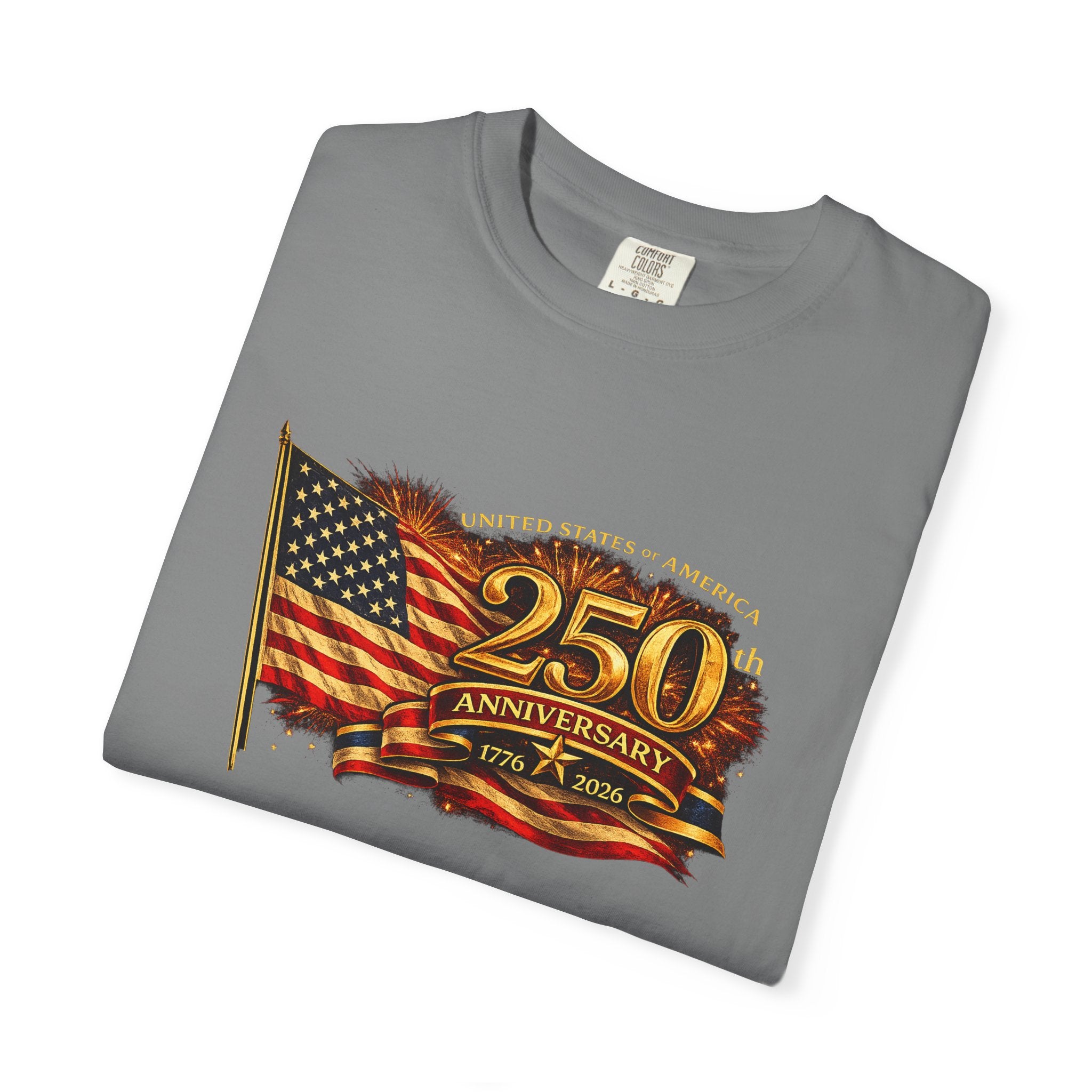 USA 250th Anniversary Shirt 1776-2026 Patriotic American Flag Tee Matching Couple 4th of July Tee America Gift 8 colors 100% cotton