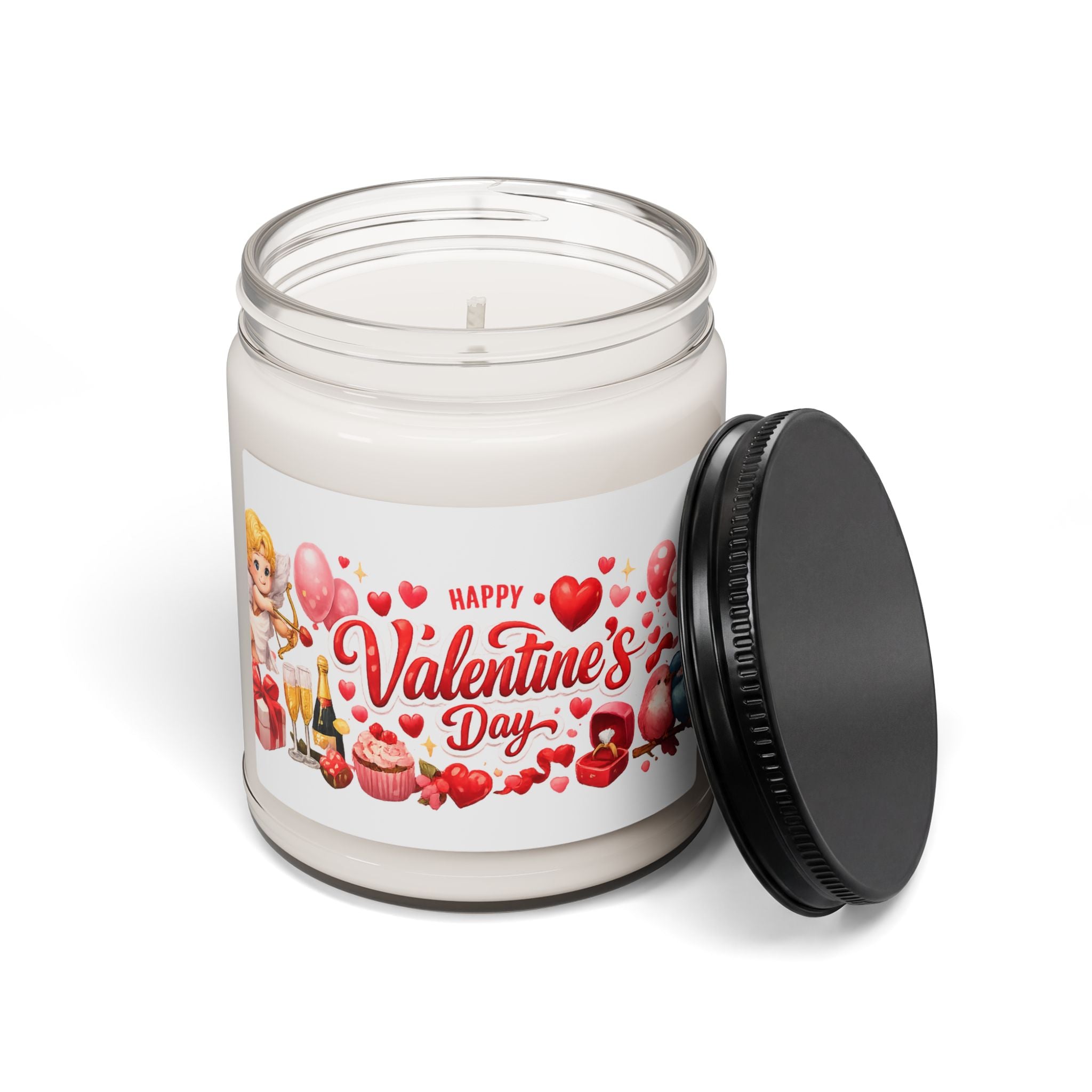 Valentine's Day Candle Romantic Gift for Her or Him Love Decor Cozy Valentine Gift Scented Soy Candle 9oz