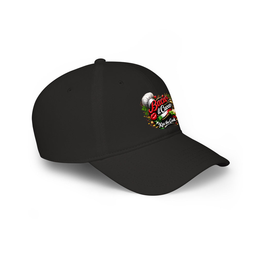 Bacio il Cuoco Hat Kiss the Cook Cap Italian Chef Hat Funny Italian Dad Hat Gift for Cook 3 colors 100% cotton