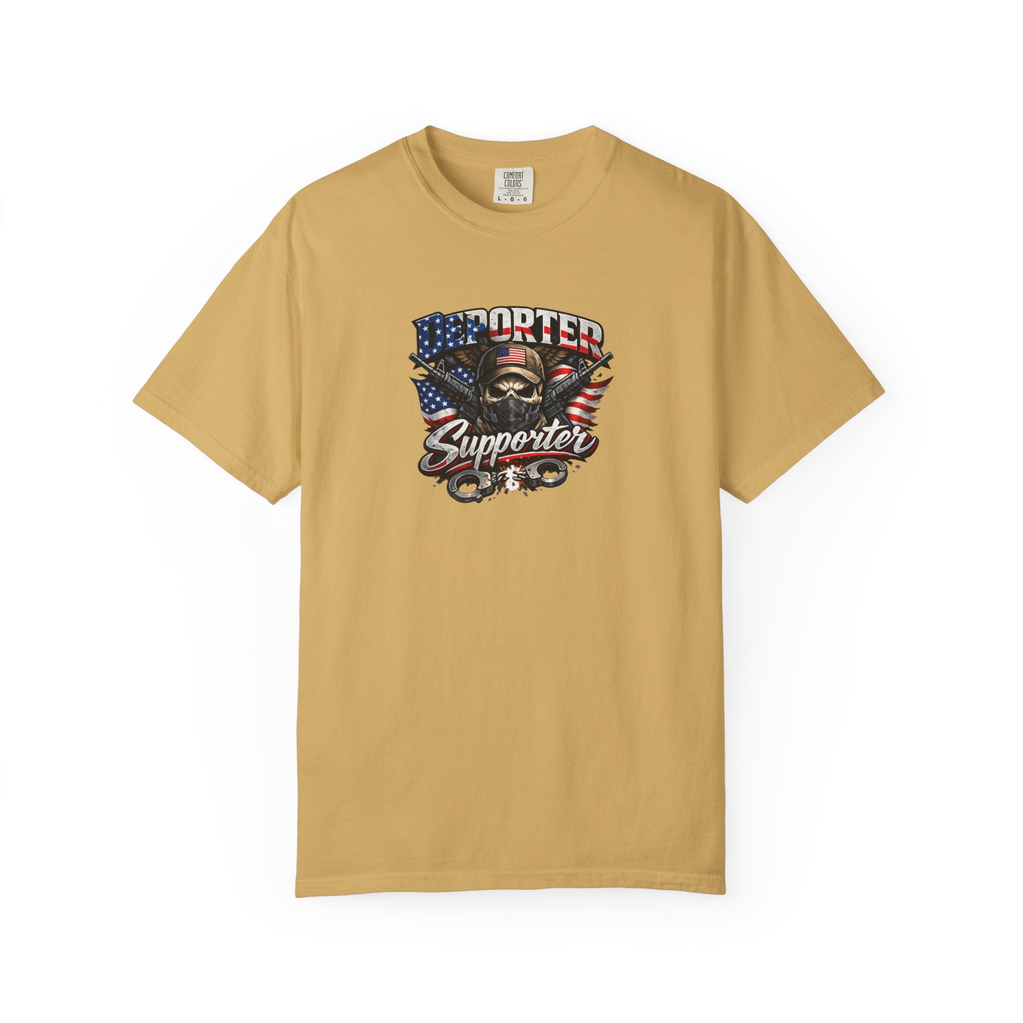 Deporter Supporter T-Shirt Patriotisches Statement-Shirt Amerikanischer Stolz Grafikshirt Freiheit & Grenzsicherheit T-Shirt 9 Farben 100% Baumwolle