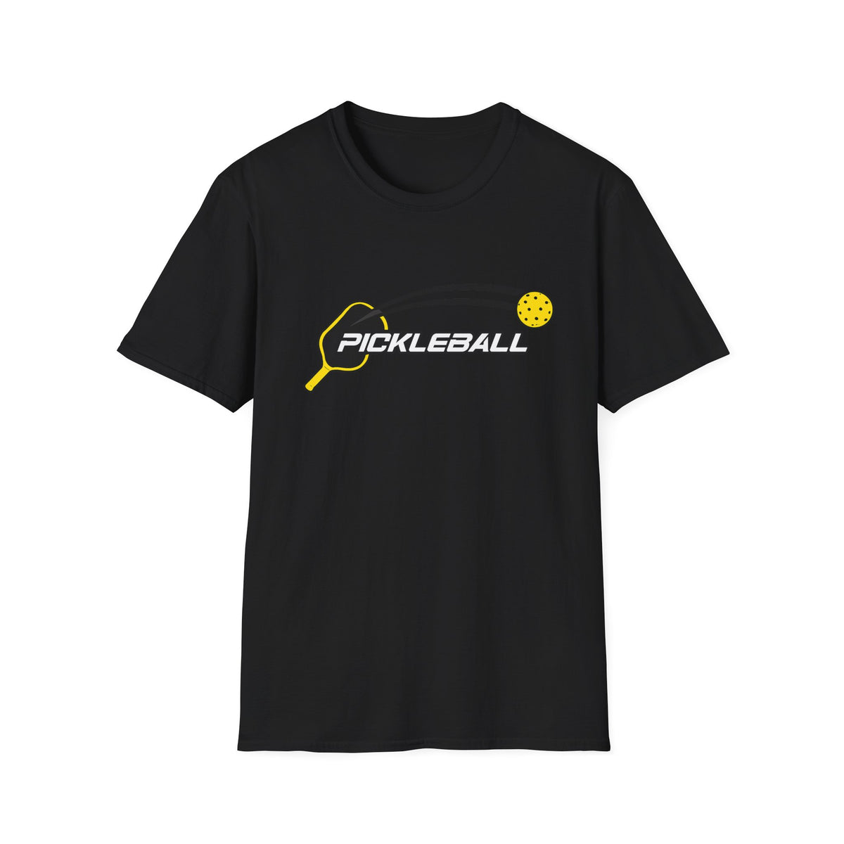 Sats and Stripes Pickleball T-Shirt for Players and Court Legends Pickleball Gift Court Life Black