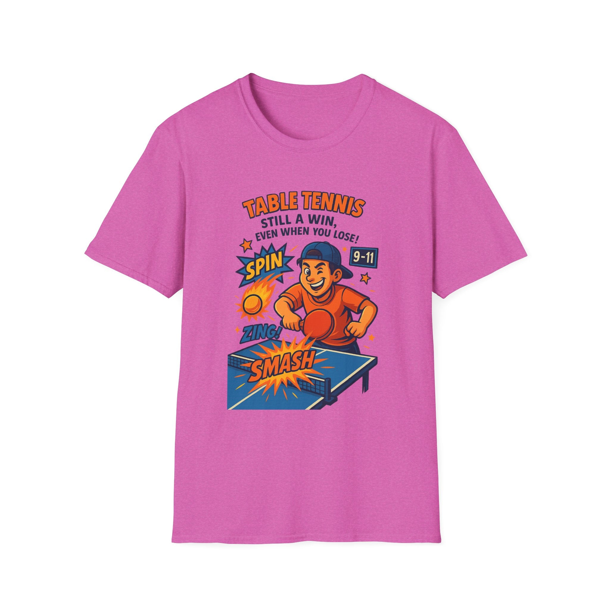 Funny Table Tennis T-Shirt Tee Ping Pong Graphic 7 colors 100% cotton