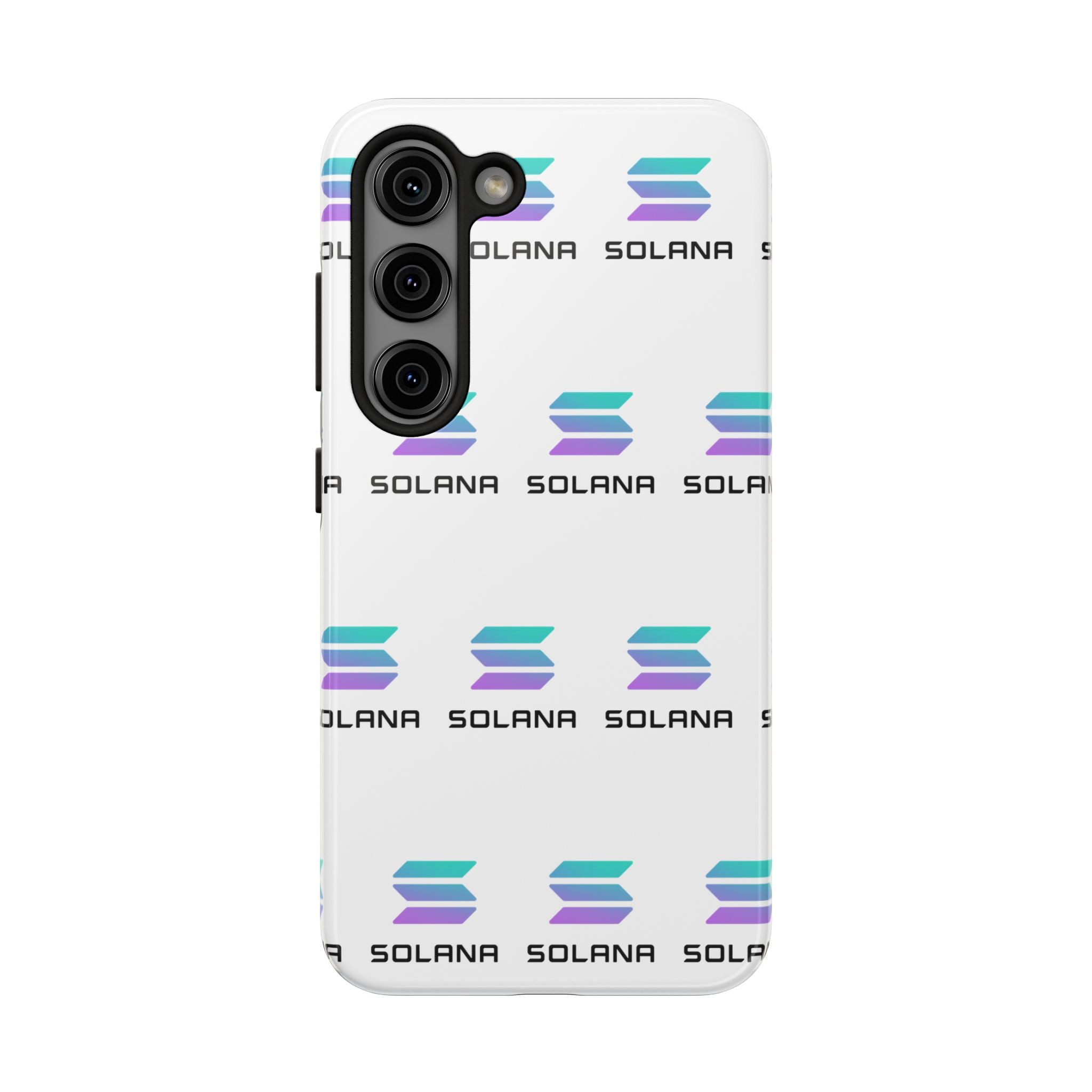 Solana Tough Phone Case Crypto Phone Case iPhone and Samsung Case Glossy Protective Cover SOL Phone Case