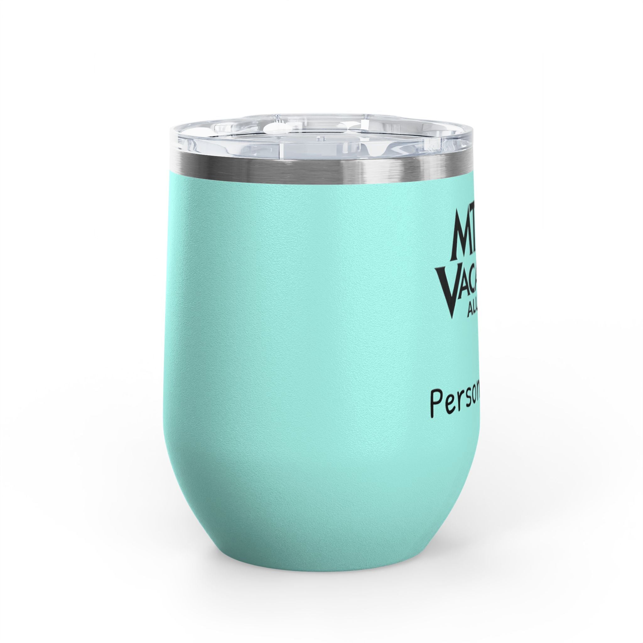 MTI Vacations Personalized Wine Tumbler Travel Mug for Wine Lovers Alumni Keepsake Drinking Companion for Celebrations 12 oz