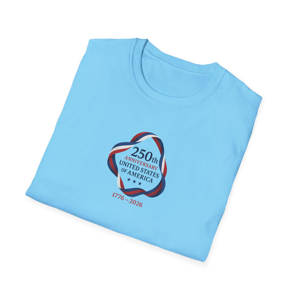 250th Anniversary of America USA T-Shirt Tee Patriotic American Semiquincentennial 5 colors 100% cotton