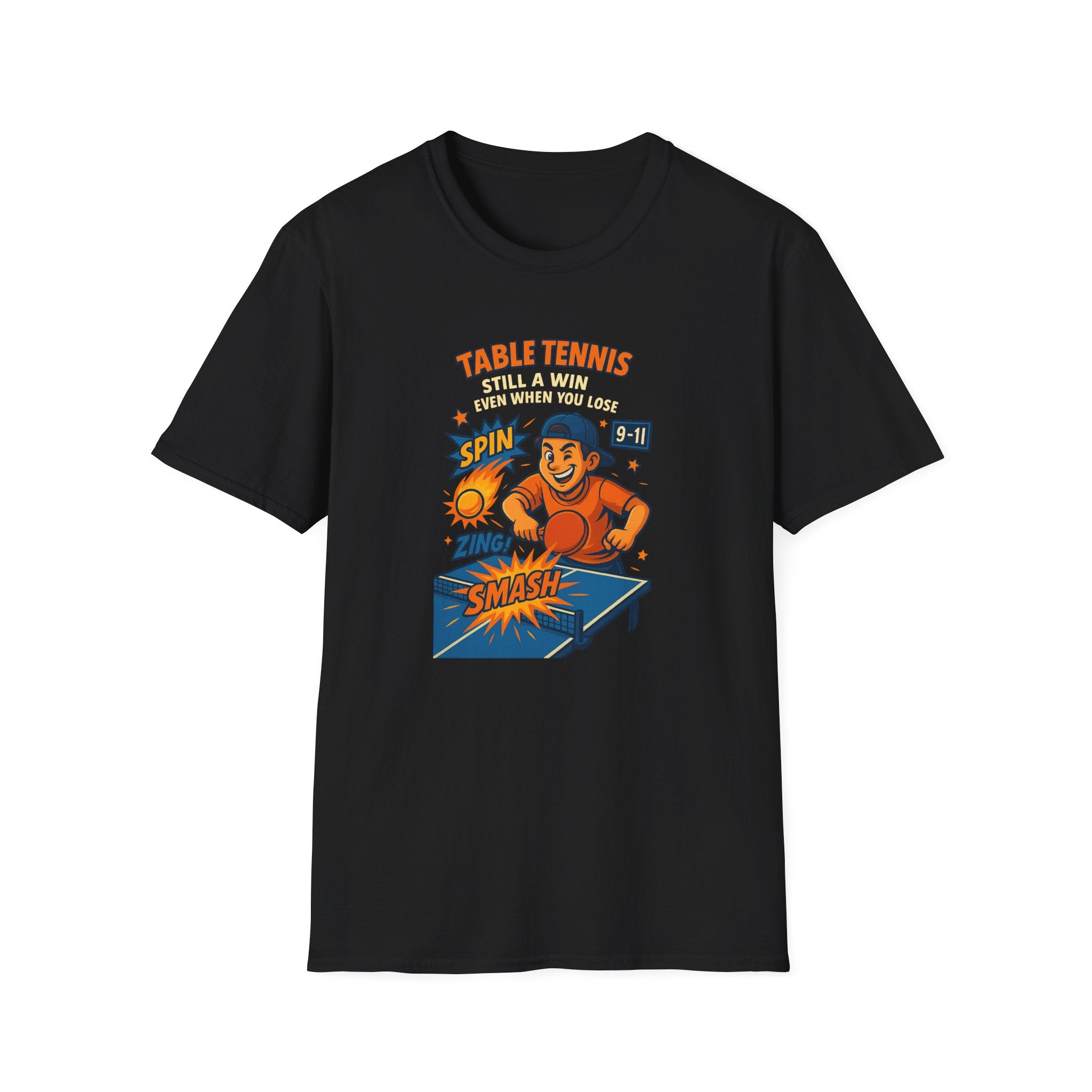 Funny Table Tennis T-Shirt Tee Ping Pong Graphic 7 colors 100% cotton