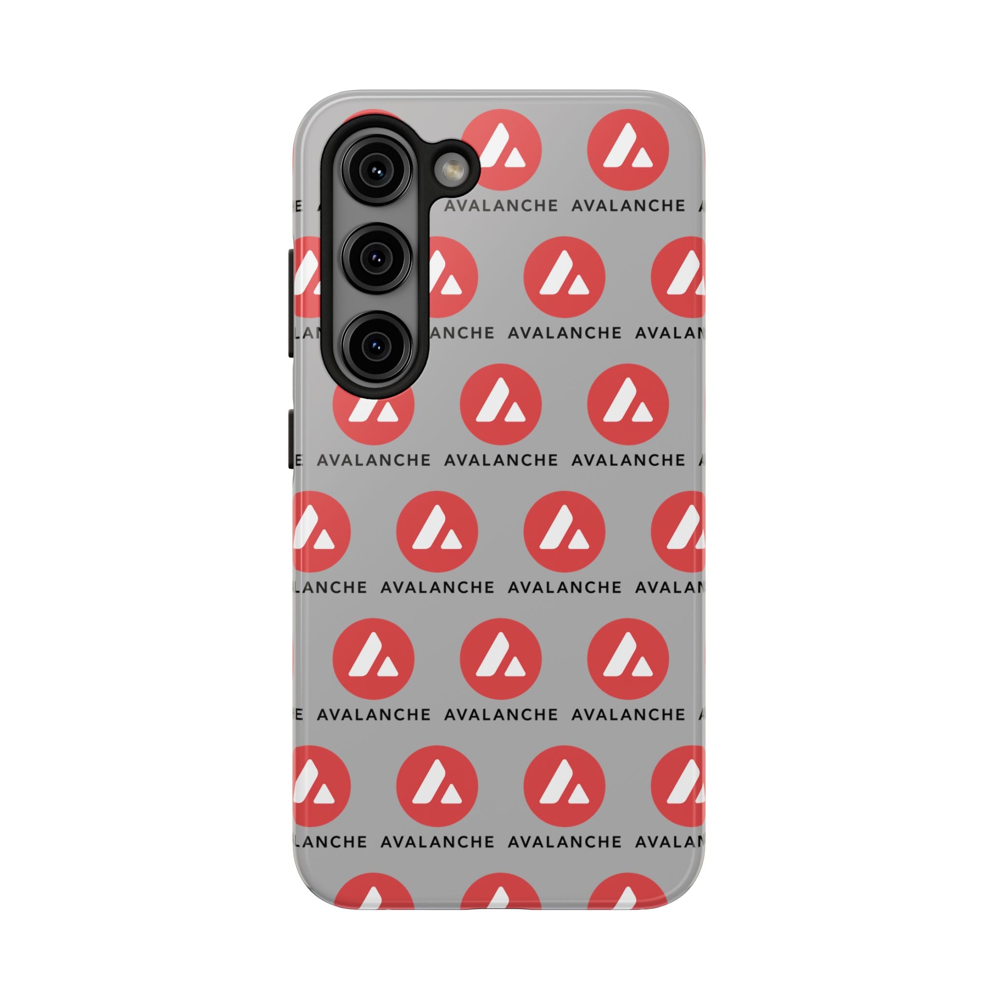 Avalanche Tough Phone Case AVAX Crypto Phone Case iPhone and Samsung Case Glossy Protective Cover Avalanche Logo Case