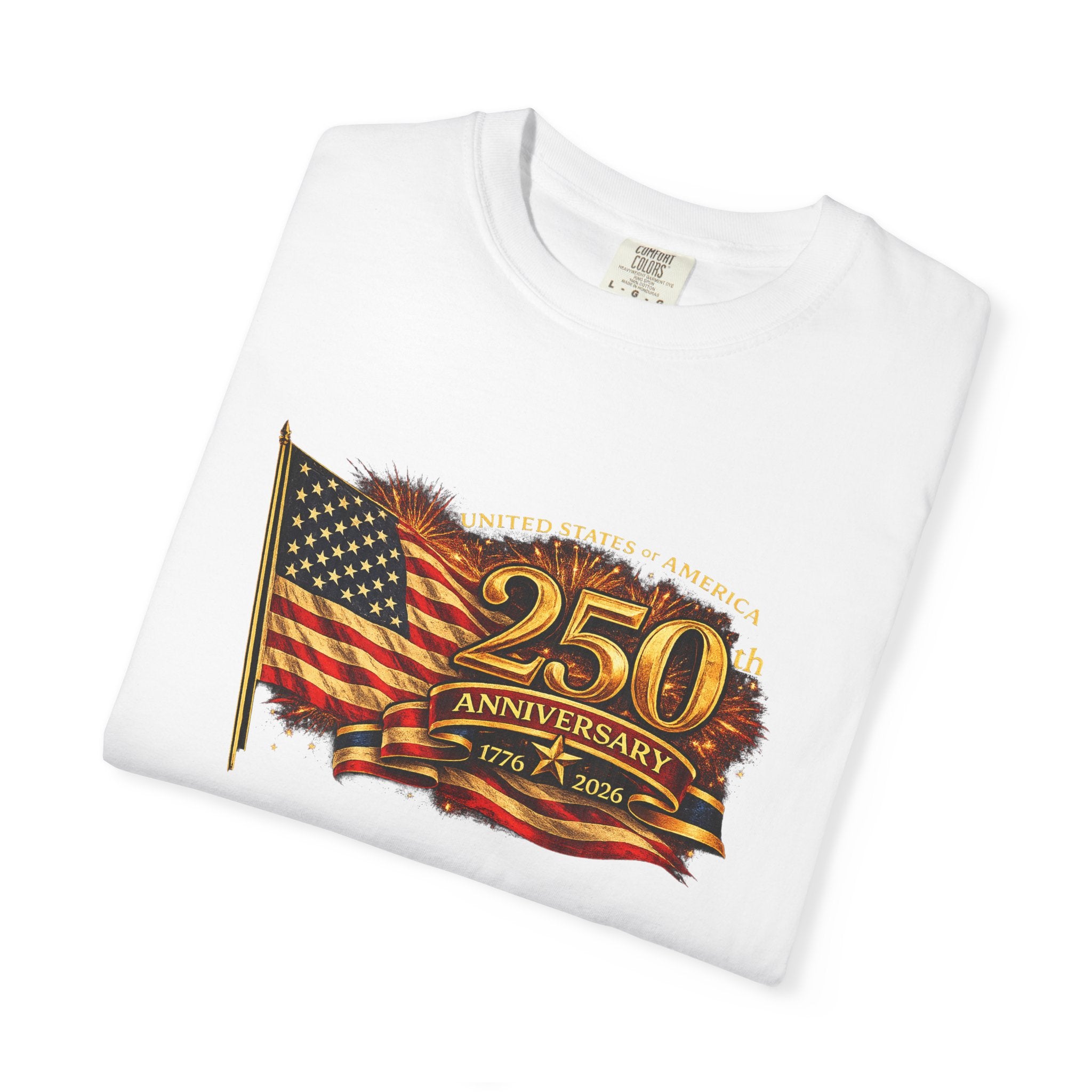 USA 250th Anniversary Shirt 1776-2026 Patriotic American Flag Tee Matching Couple 4th of July Tee America Gift 8 colors 100% cotton
