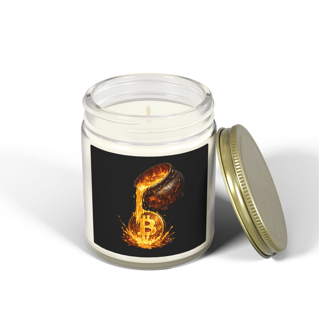 Bitcoin Scented Candles Coconut Apricot Wax (4oz, 9oz)