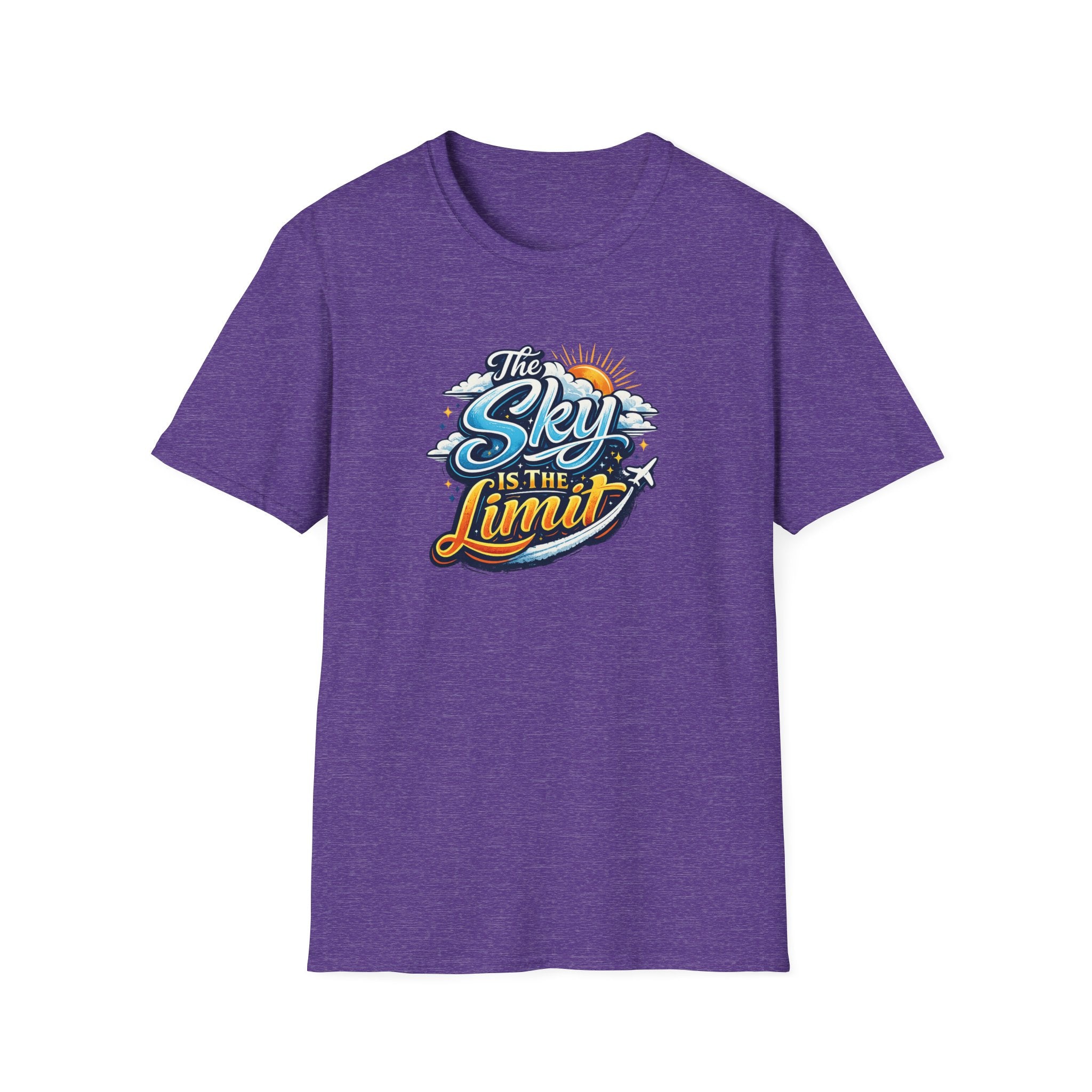 The Sky Is The Limit Motivations-T-Shirt Inspirierendes Spruch-Shirt Dream Big Positive Mindset T-Shirt 7 Farben 100% Baumwolle