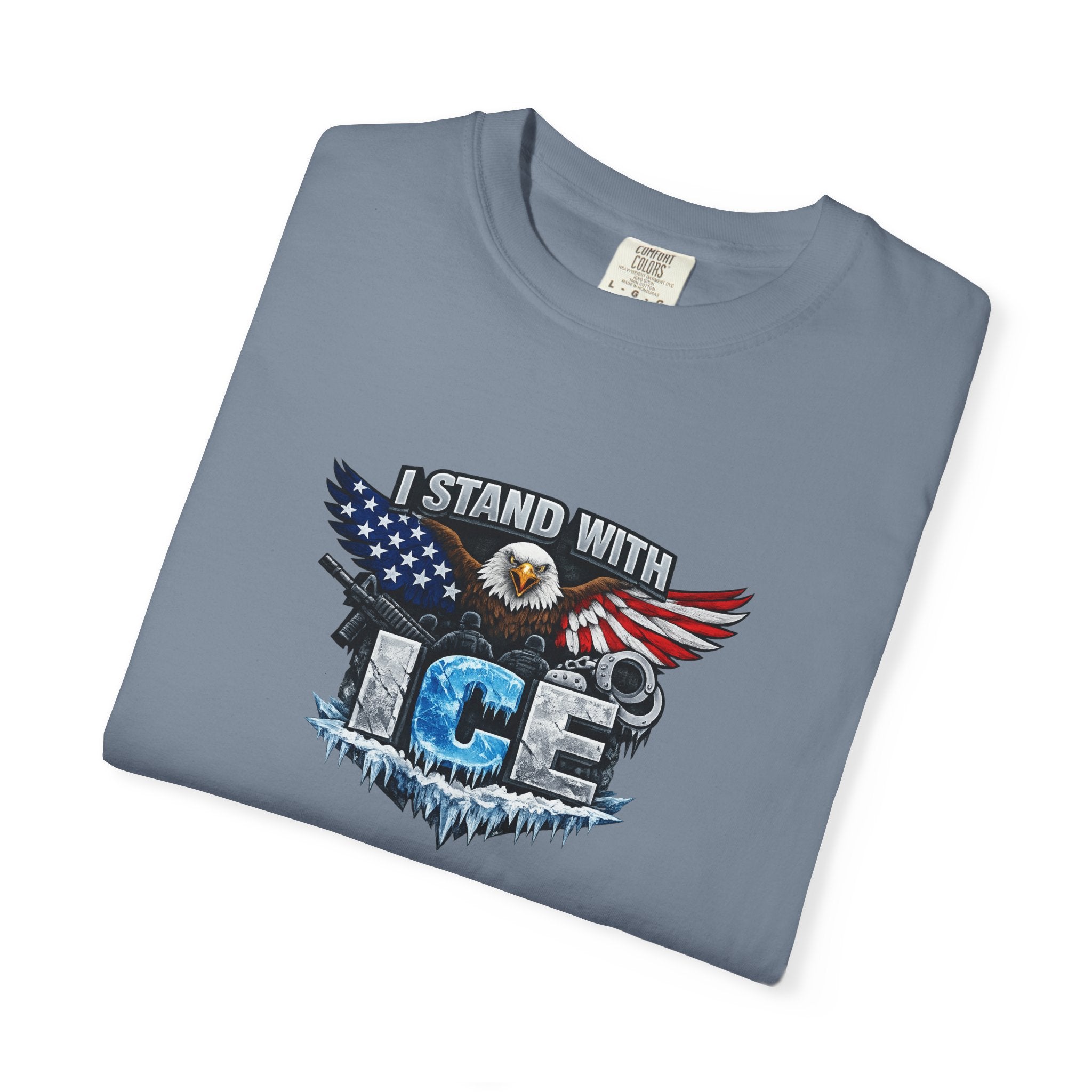 I Stand With ICE T-Shirt Pro ICE Support Shirt Conservative America Shirt Freedom & Law Enforcement Tee 9 colors 100% cotton