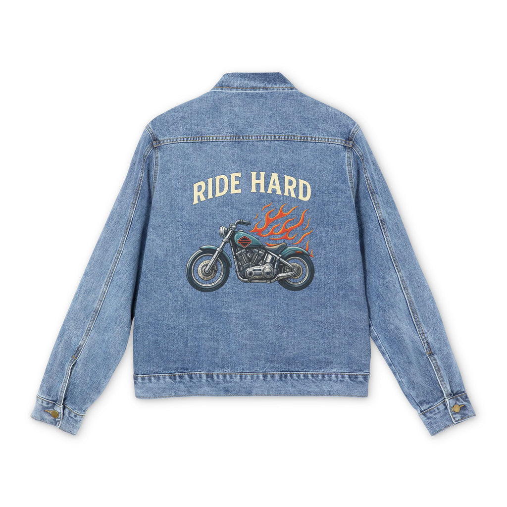 Ride Hard Motorcycle Denim Jacket Relaxed & Harley inspired