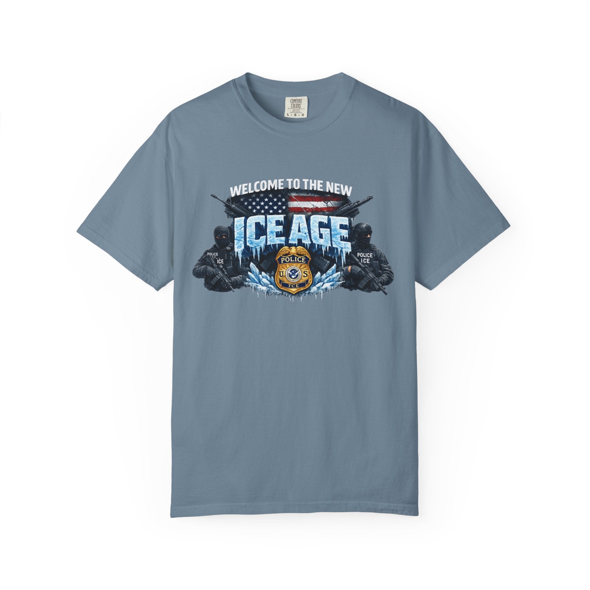 Welcome to the New ICE Age TShirt Pro Law Enforcement Shirt Patriotic Tactical Tee Police Support Apparel 6 colors 100% cotton