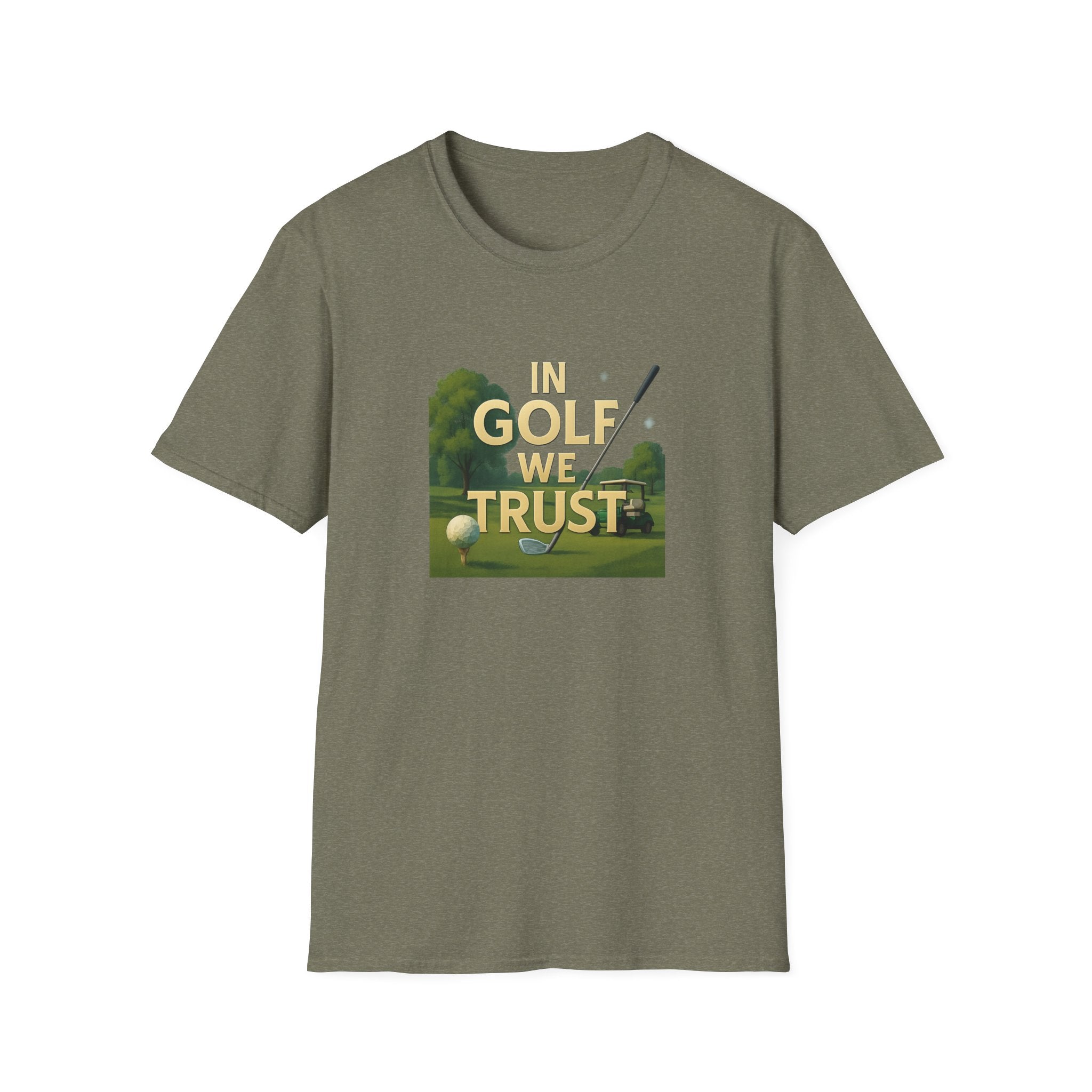 In Golf We Trust TShirt Funny Golf Pun Tee Golfer Gift Humorous Golfing Shirt Golf Lover Apparel 6 colors 100% cotton